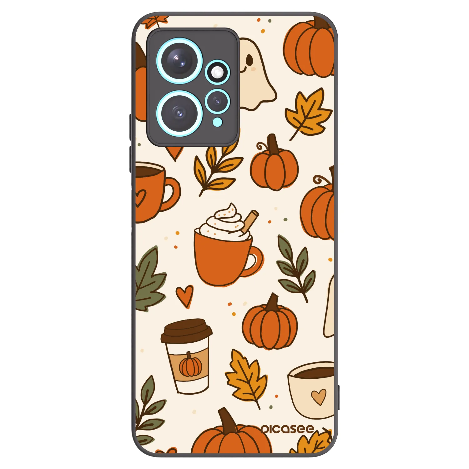 Picasee Xiaomi Redmi Note 12 4G Hülle - Schwarzes Silikon - Fall vibes
