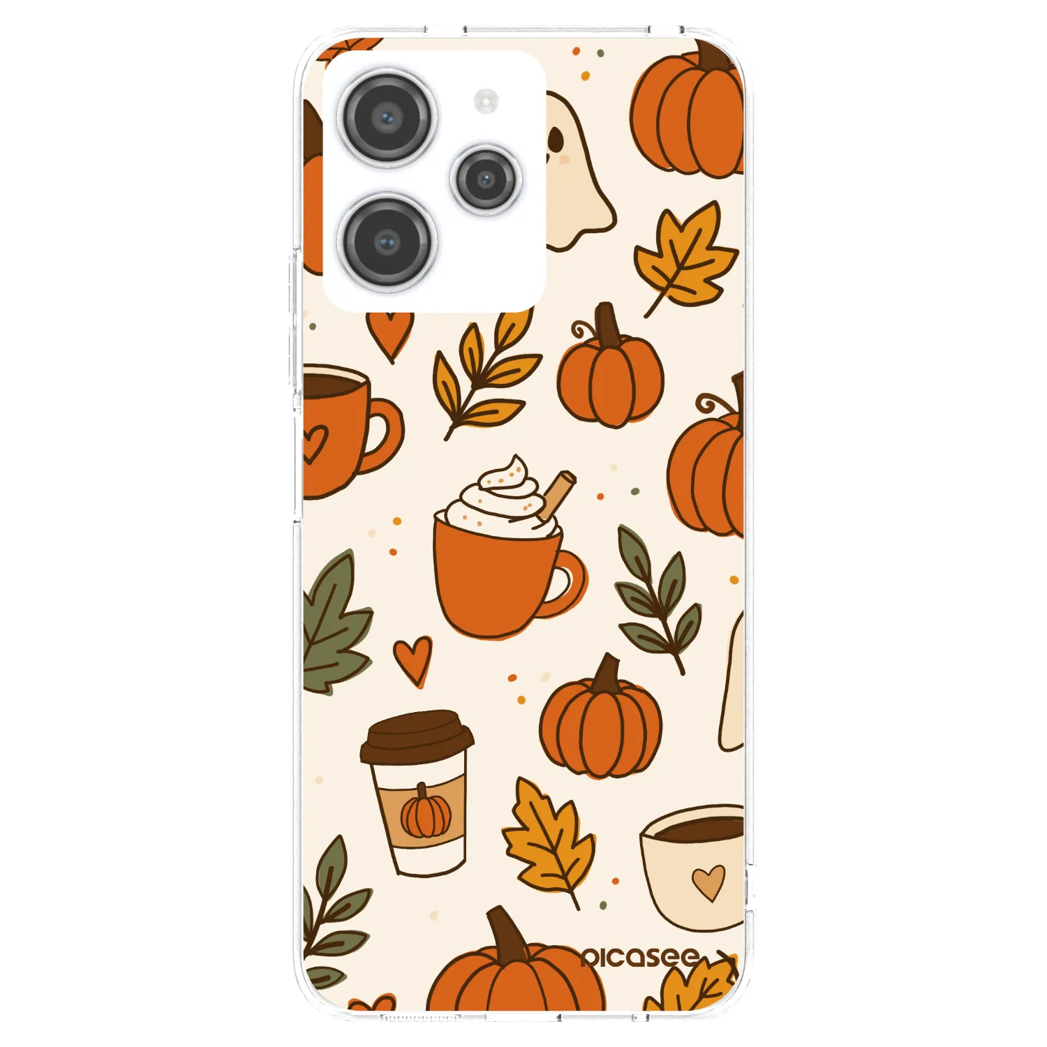 Picasee Xiaomi Redmi 12 4G Hülle - Transparentes Silikon - Fall vibes