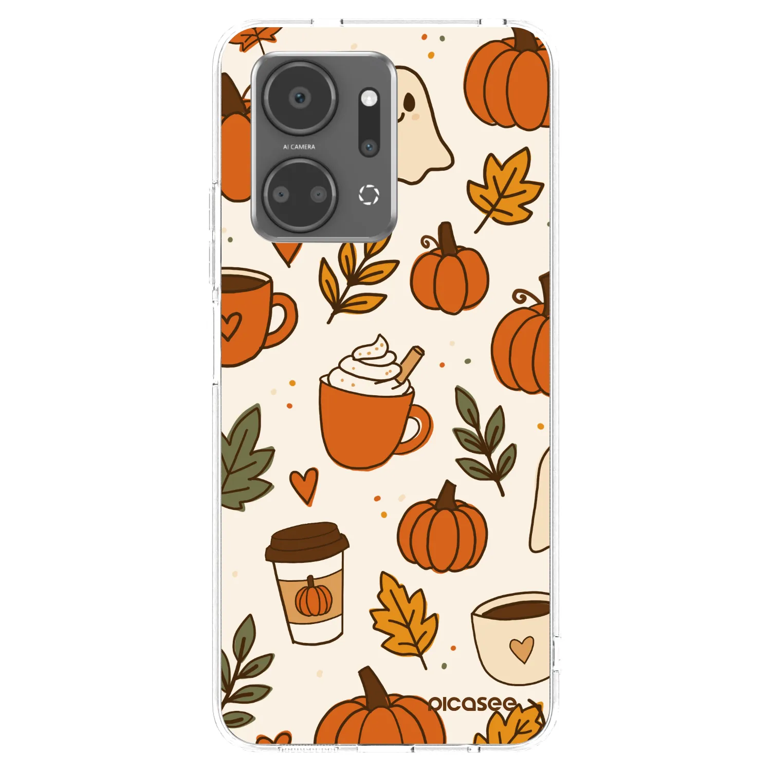 Picasee Honor X7a Hülle - Transparentes Silikon - Fall vibes