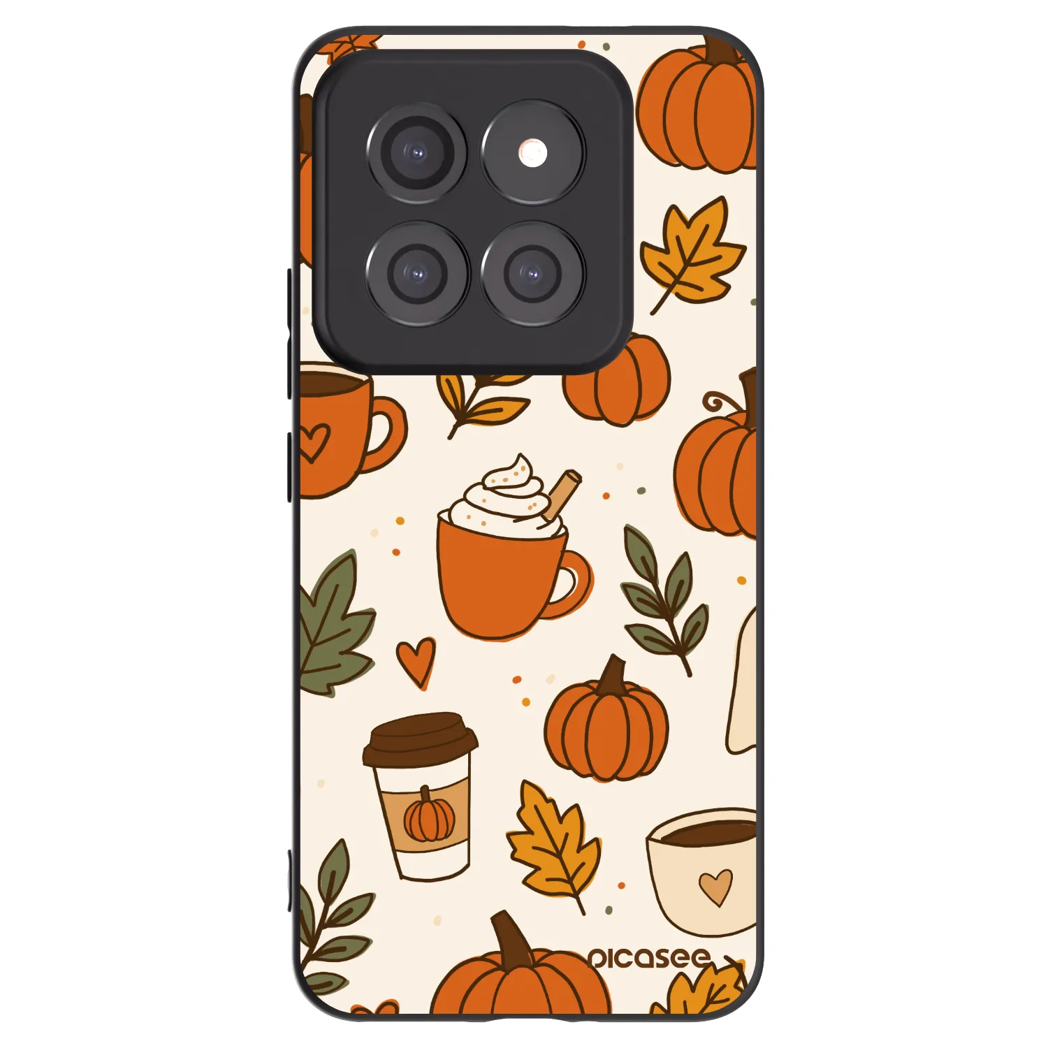 Picasee Xiaomi 14 Pro Hülle - Schwarzes Silikon - Fall vibes