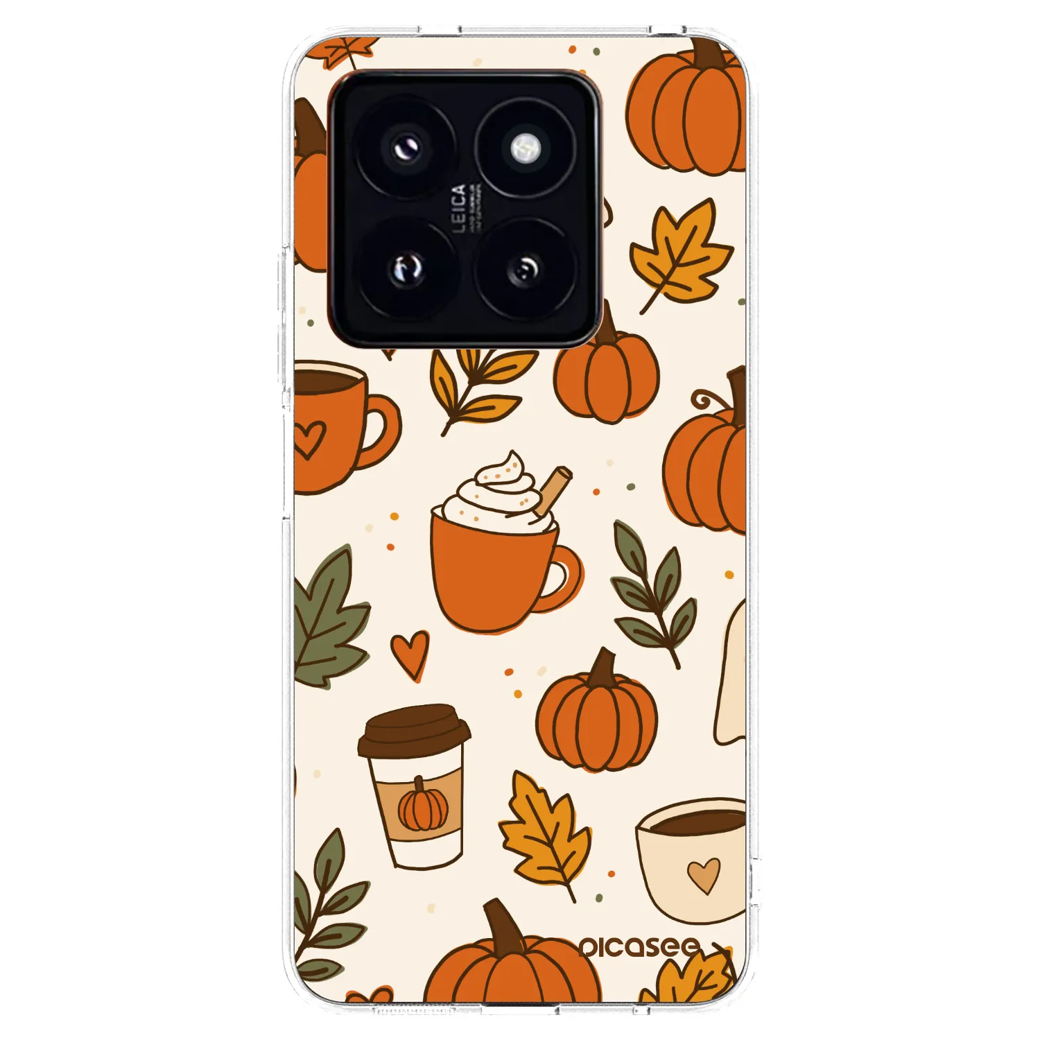 Picasee Xiaomi 14 Pro Hülle - Transparentes Silikon - Fall vibes