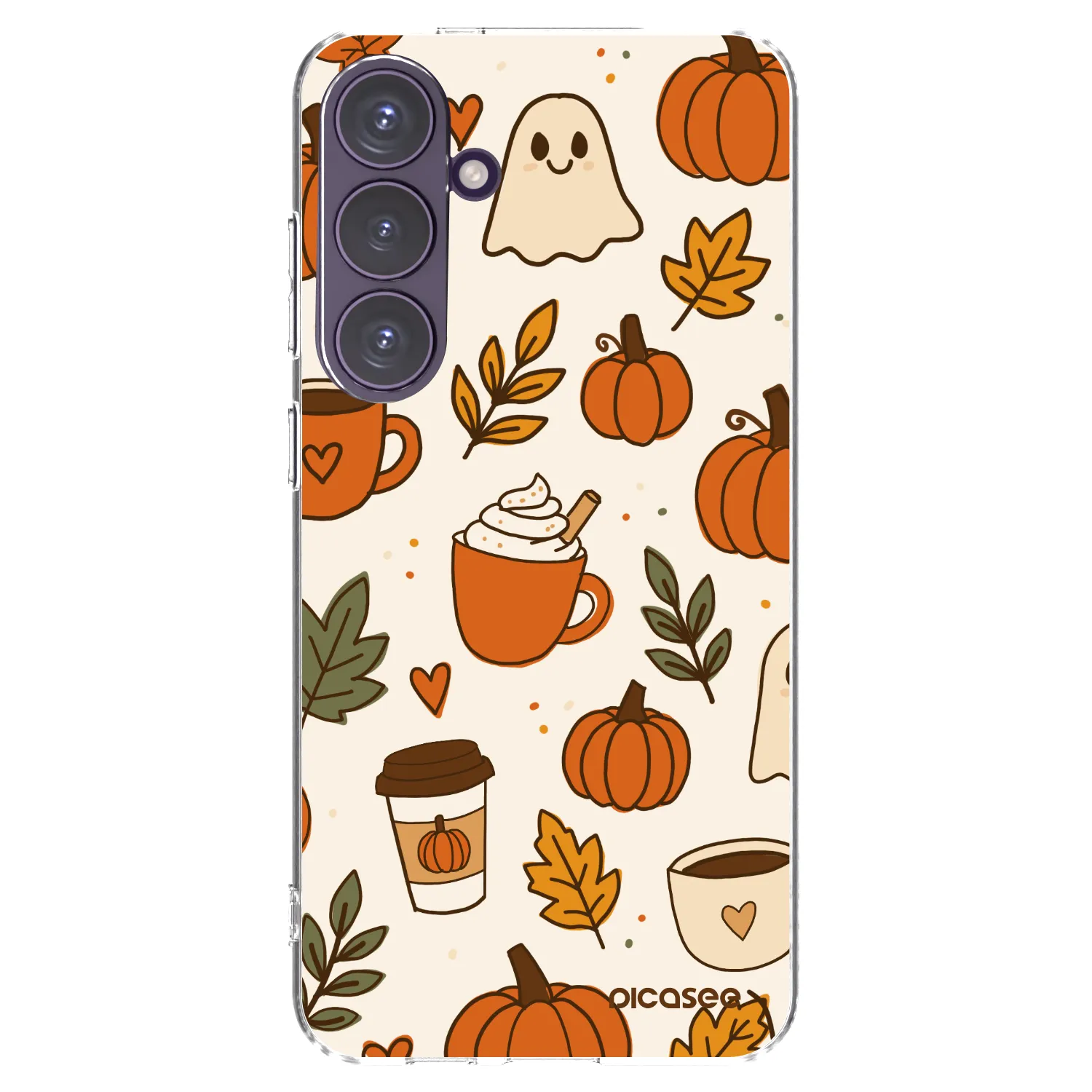 Picasee Samsung Galaxy S24+ S926B 5G Hülle - Transparentes Silikon - Fall vibes