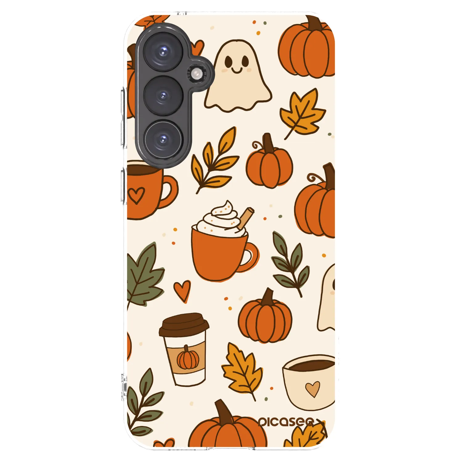 Picasee Samsung Galaxy S23 FE S711B Hülle - Transparentes Silikon - Fall vibes