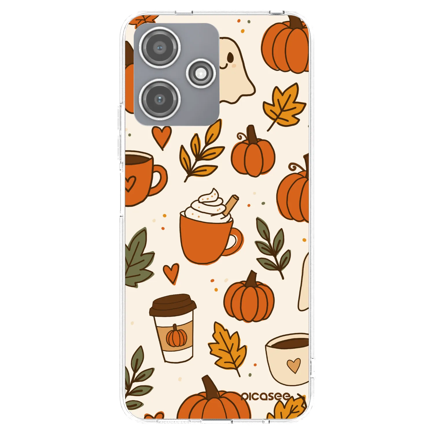 Picasee Xiaomi Redmi 12 5G Hülle - Transparentes Silikon - Fall vibes