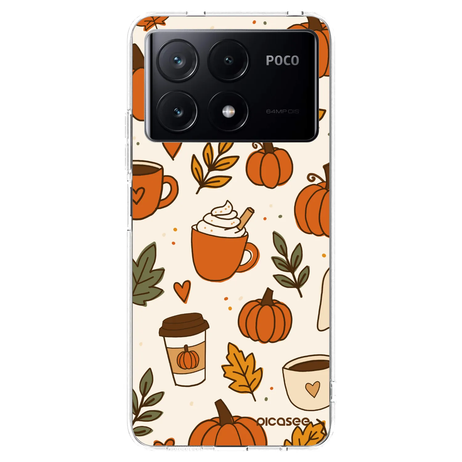 Picasee Xiaomi Poco X6 Pro Hülle - Transparentes Silikon - Fall vibes