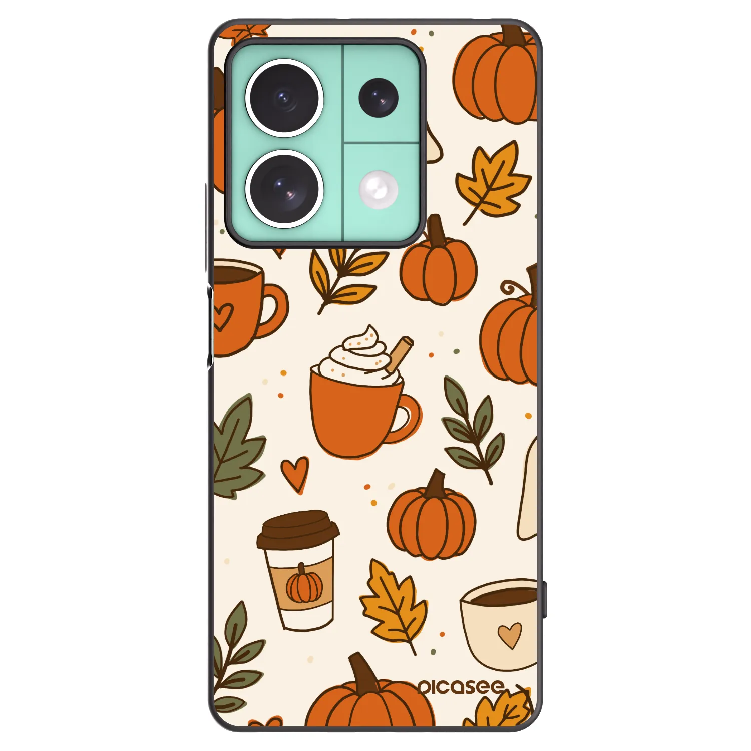 Picasee Xiaomi Redmi Note 13 5G Hülle - Schwarzes Silikon - Fall vibes