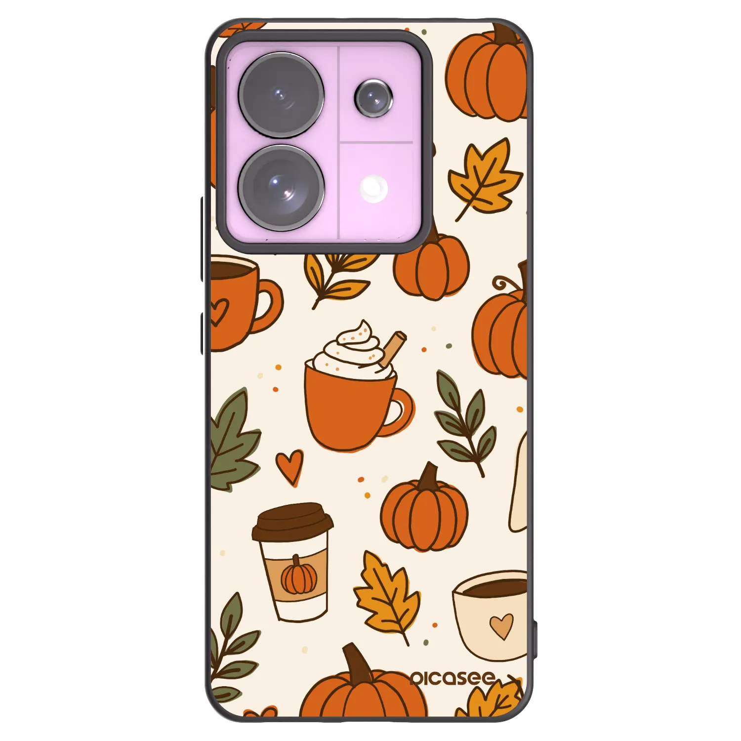 Picasee Xiaomi Redmi Note 13 Pro 5G Hülle - Schwarzes Silikon - Fall vibes