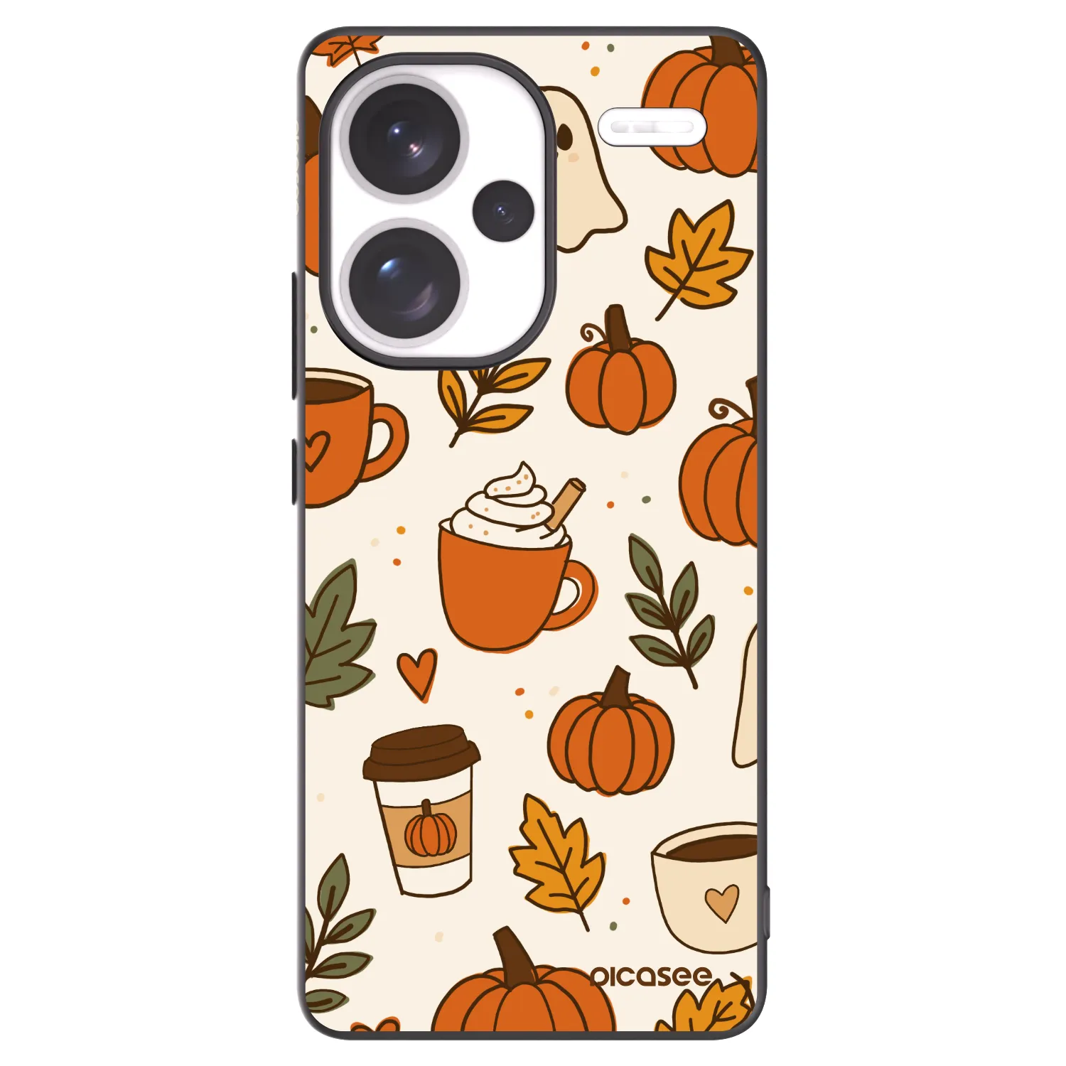 Picasee Xiaomi Redmi Note 13 Pro+ 5G Hülle - Schwarzes Silikon - Fall vibes