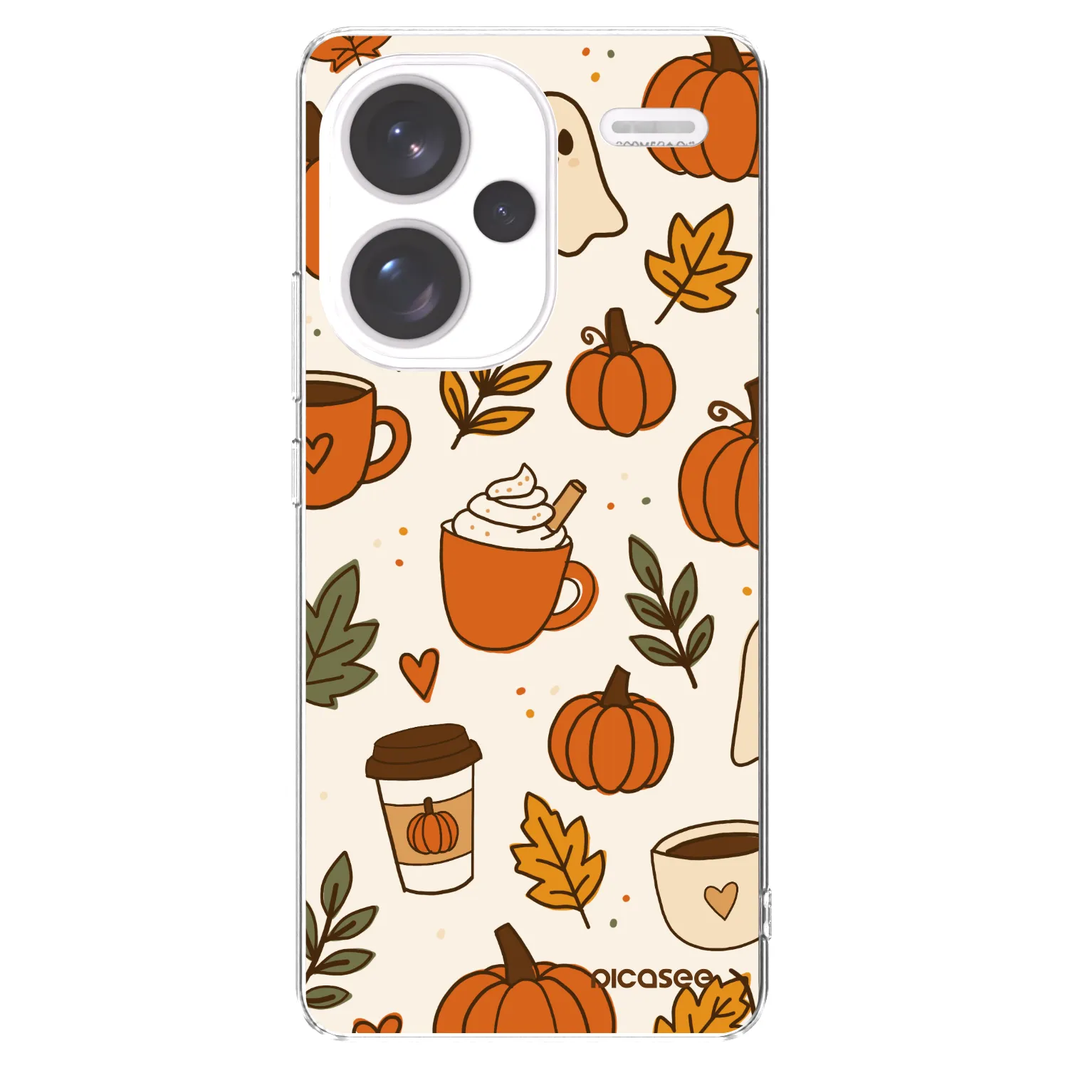 Picasee Xiaomi Redmi Note 13 Pro+ 5G Hülle - Transparentes Silikon - Fall vibes