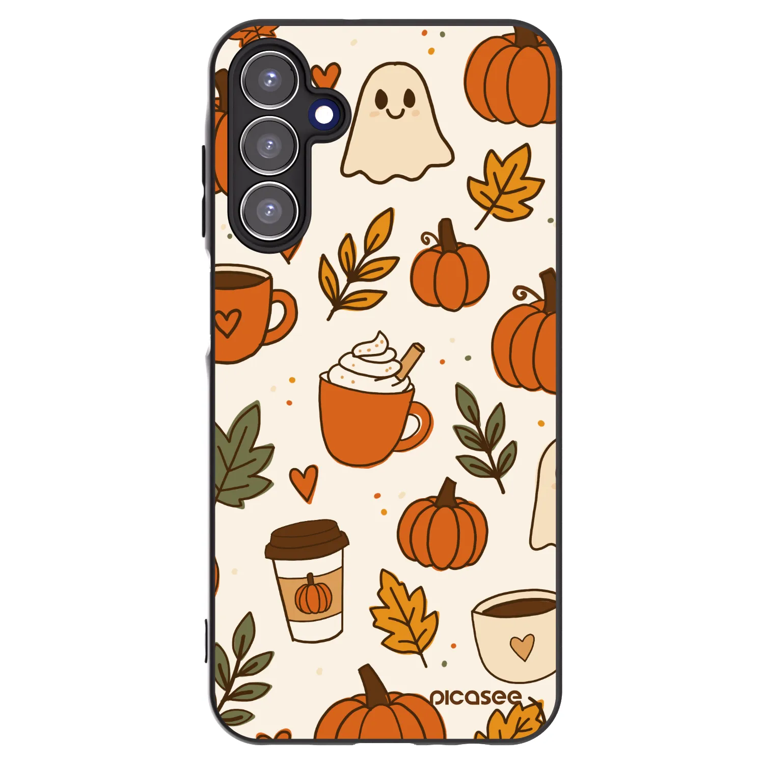 Picasee Samsung Galaxy A15 A156B 5G Hülle - Schwarzes Silikon - Fall vibes