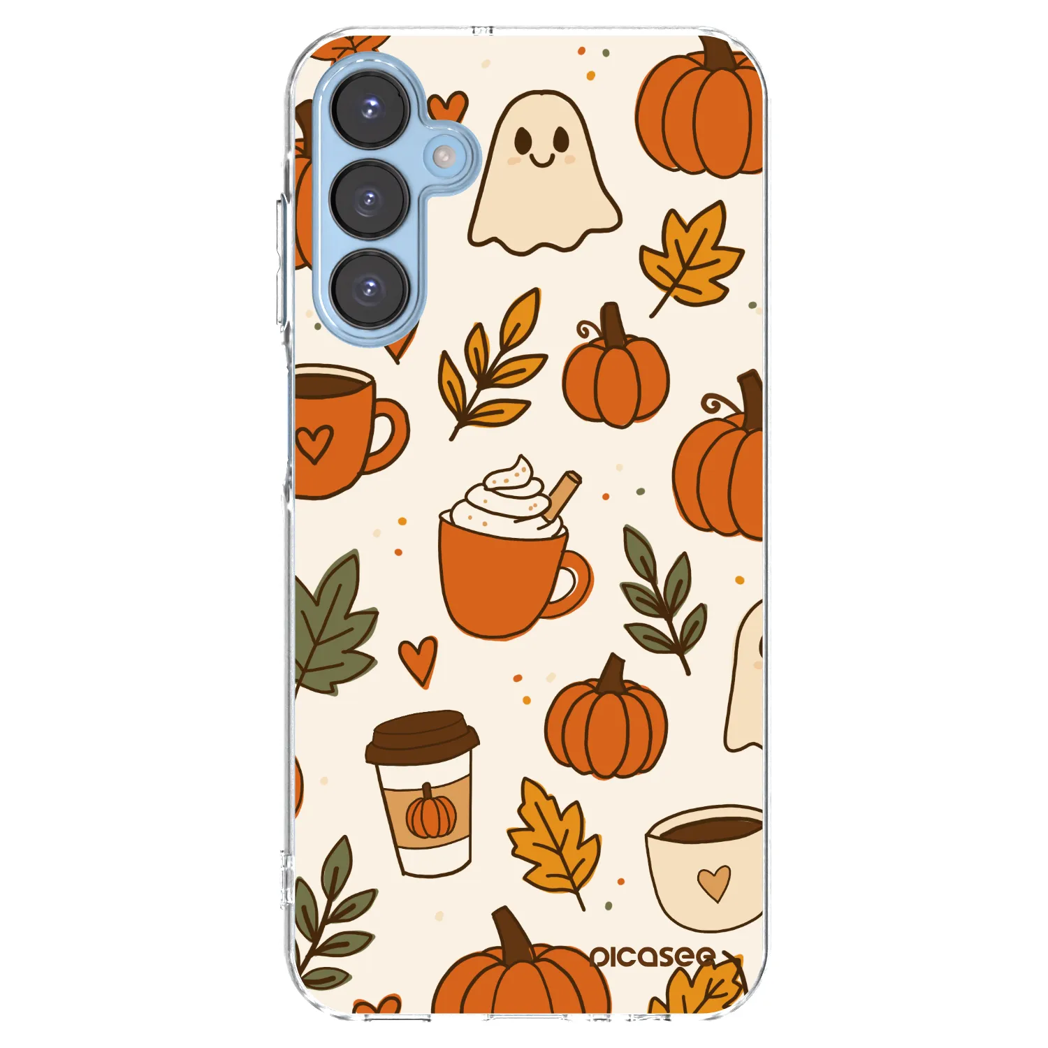 Picasee Samsung Galaxy A15 A156B 5G Hülle - Transparentes Silikon - Fall vibes
