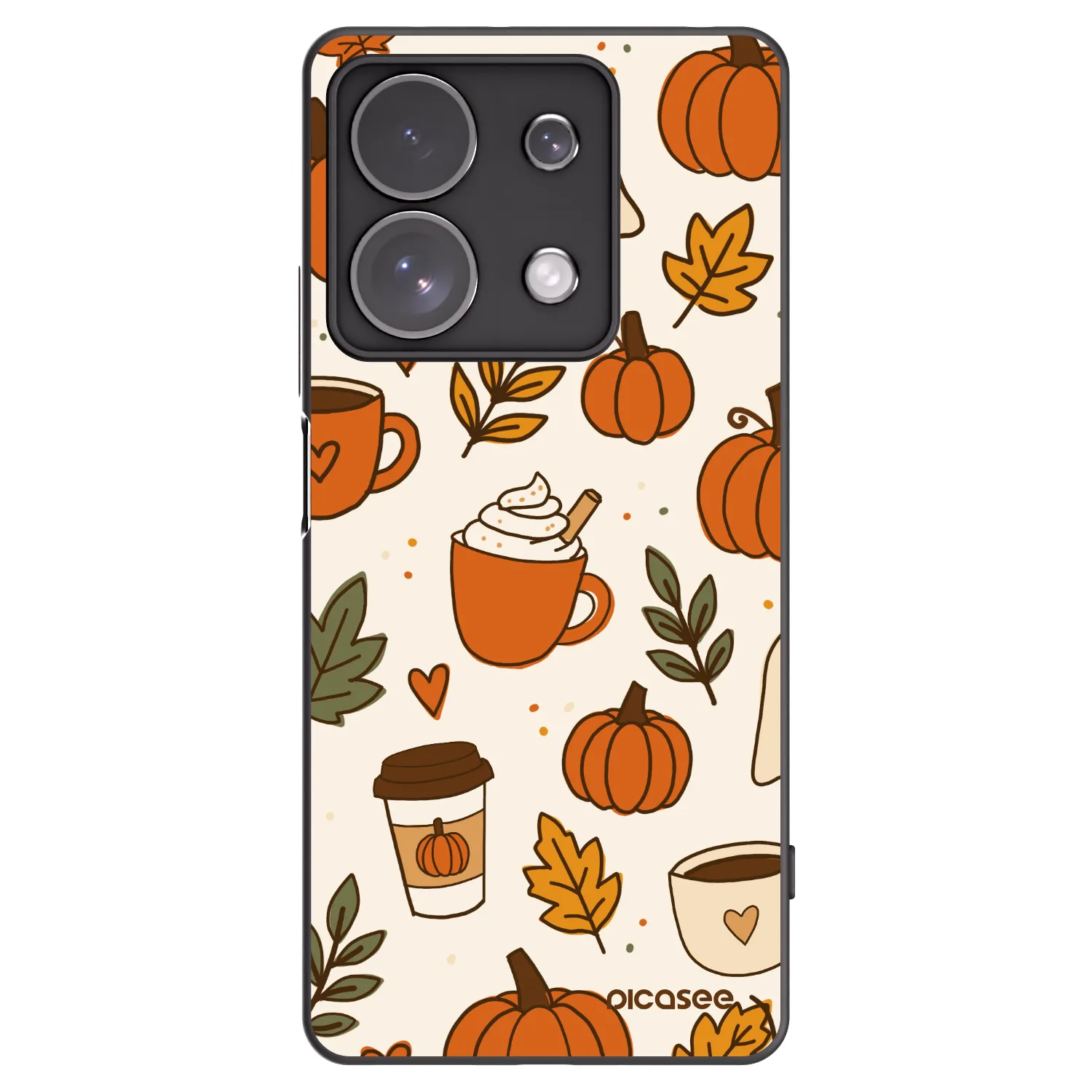 Picasee Xiaomi Redmi Note 13 Pro 4G Hülle - Schwarzes Silikon - Fall vibes