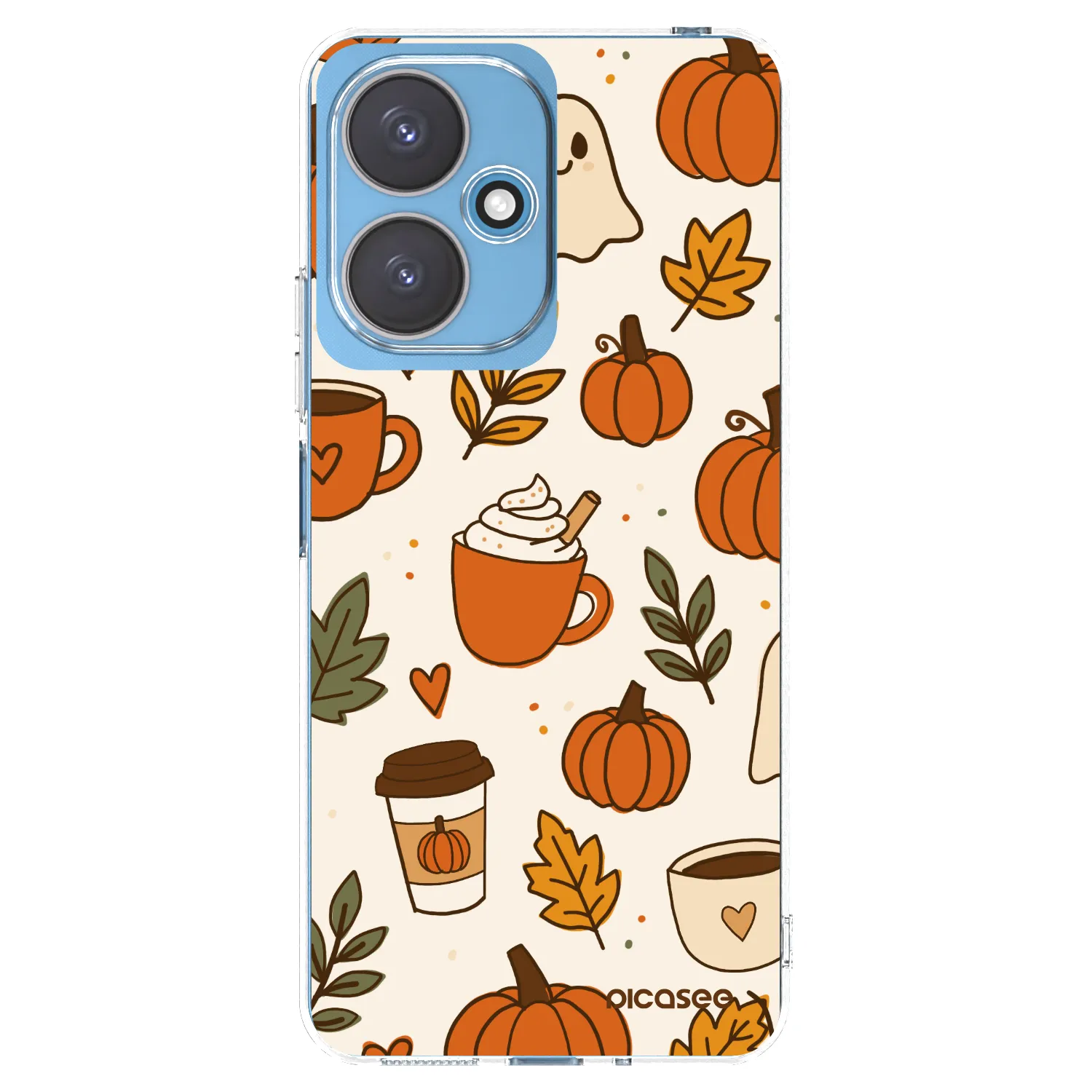 Picasee Xiaomi Redmi 13C 5G Hülle - Transparentes Silikon - Fall vibes