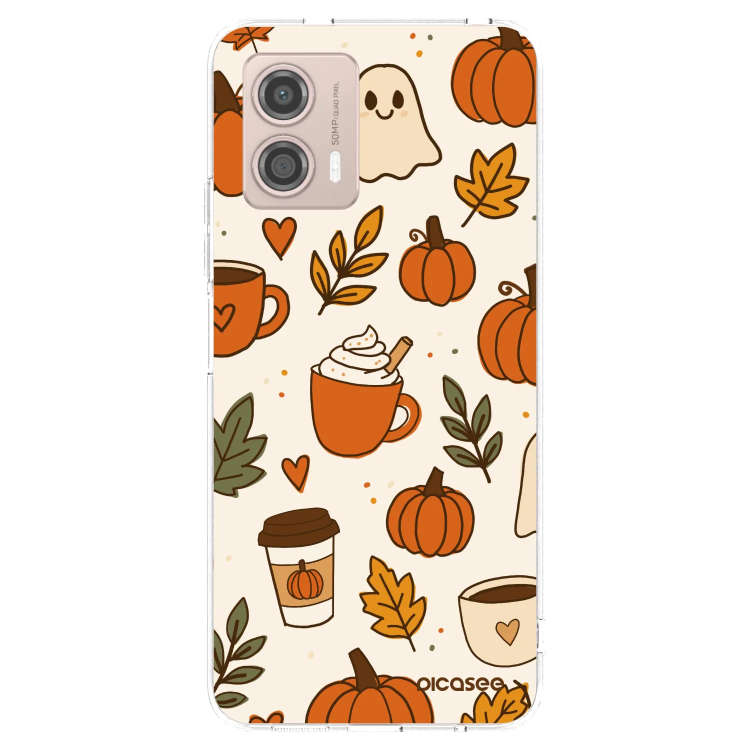 Picasee Motorola Moto G53 5G Hülle - Transparentes Silikon - Fall vibes