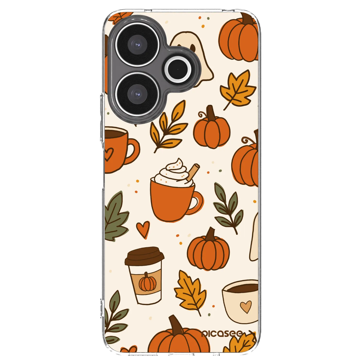 Picasee Xiaomi Redmi 13 4G Hülle - Transparentes Silikon - Fall vibes