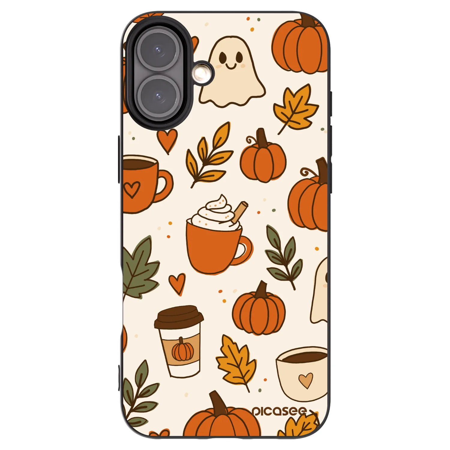 Picasee Apple iPhone 16 Plus Hülle - Schwarzes Silikon - Fall vibes