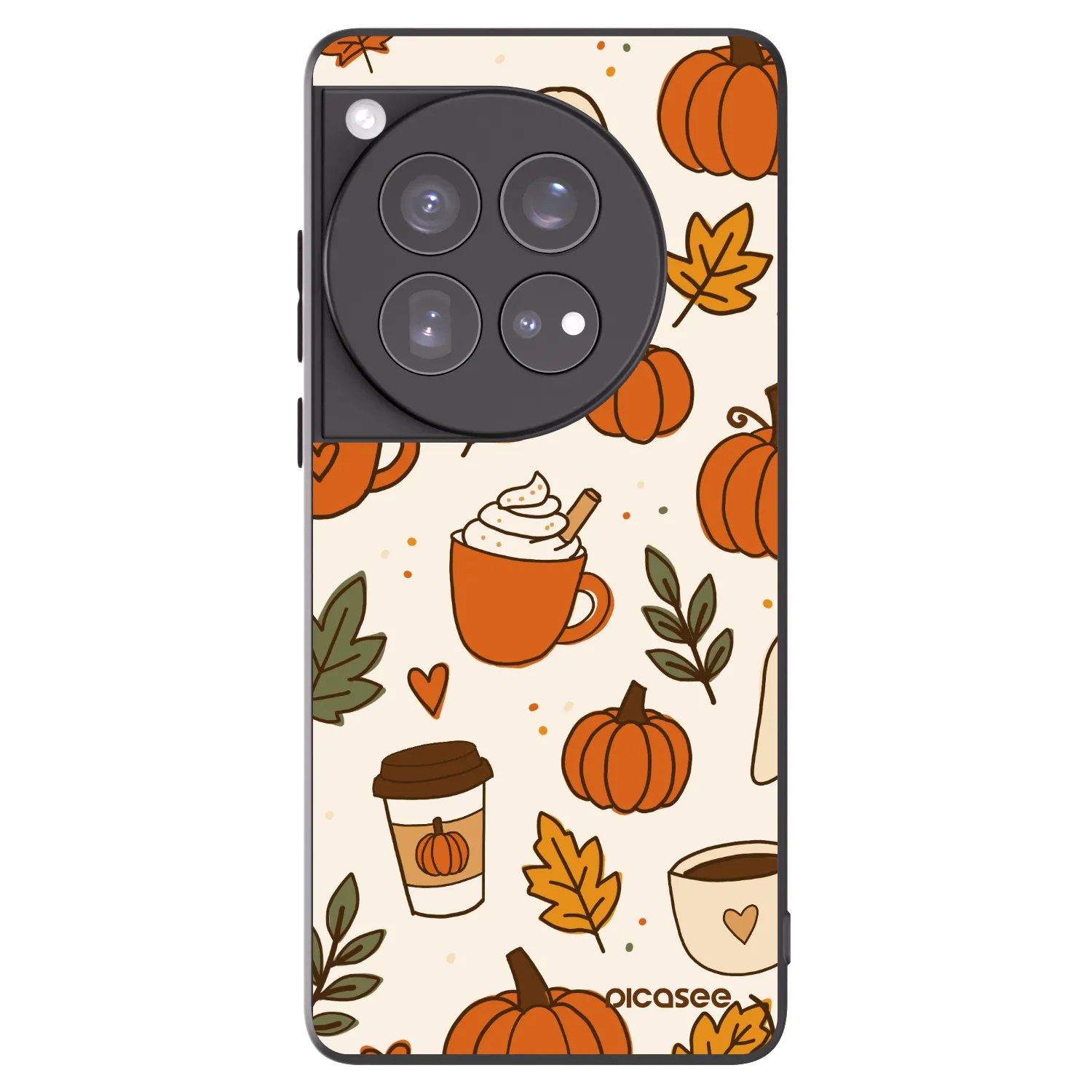 Picasee OnePlus 12 5G Hülle - Schwarzes Silikon - Fall vibes