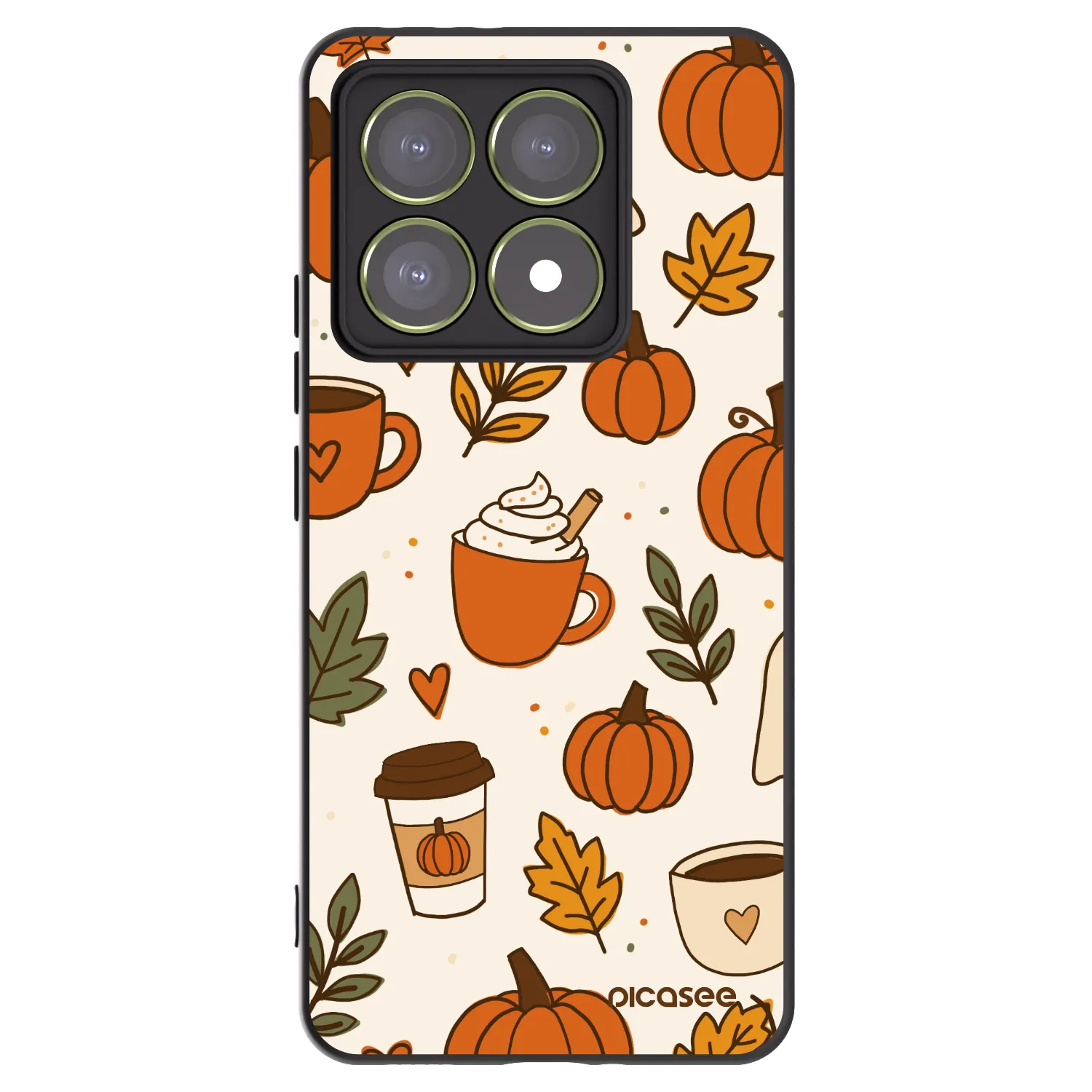 Picasee Xiaomi 14T Hülle - Schwarzes Silikon - Fall vibes