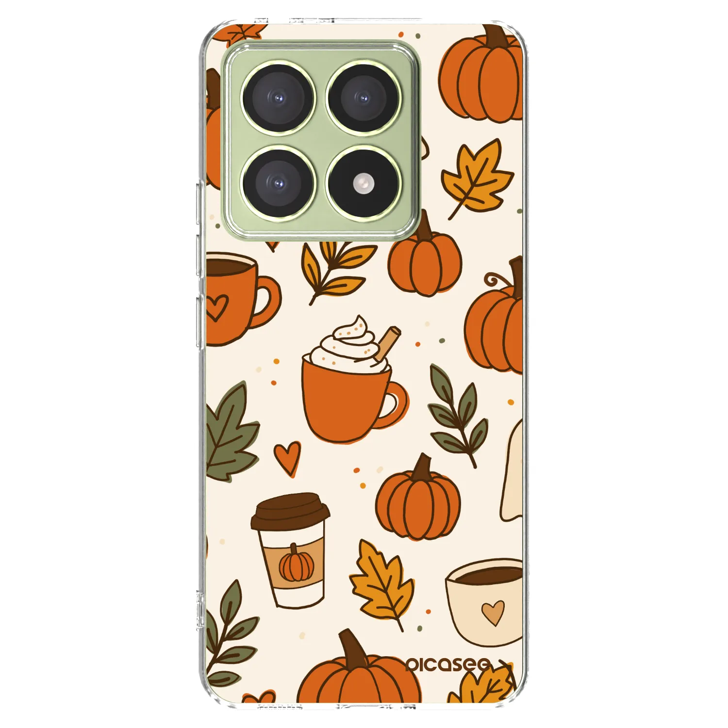 Picasee Xiaomi 14T Hülle - Transparentes Silikon - Fall vibes