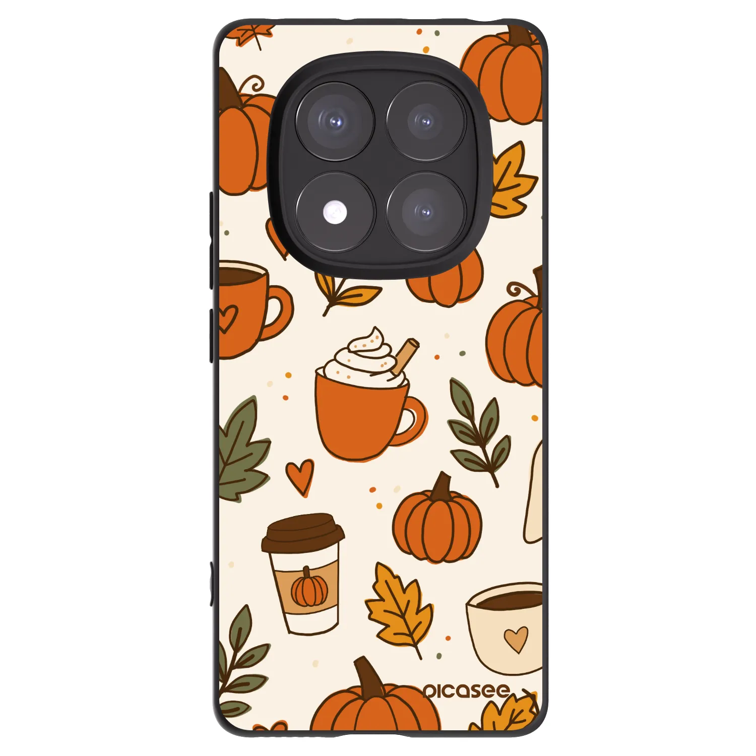 Picasee Xiaomi Redmi Note 14 Pro+ 5G Hülle - Schwarzes Silikon - Fall vibes