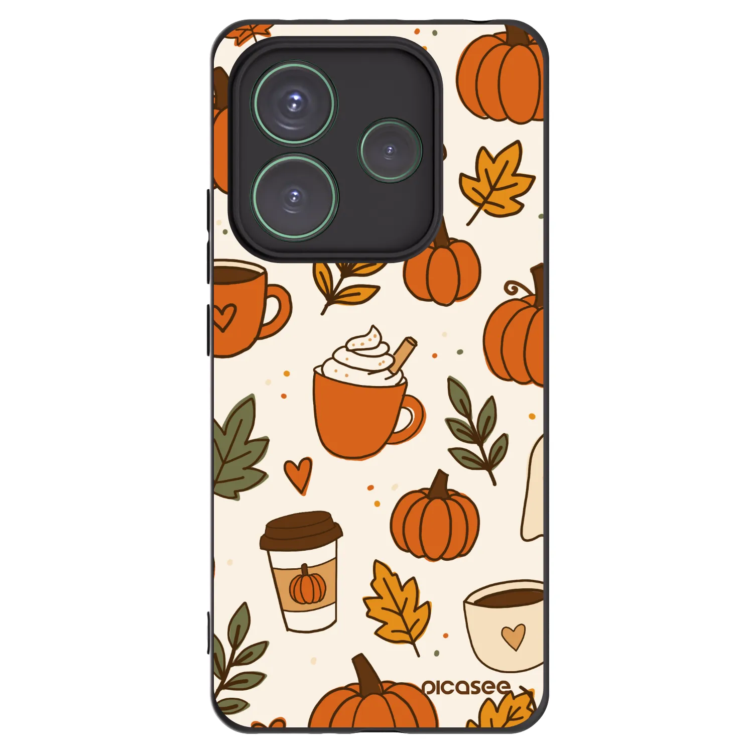 Picasee Xiaomi Redmi Note 14 5G Hülle - Schwarzes Silikon - Fall vibes