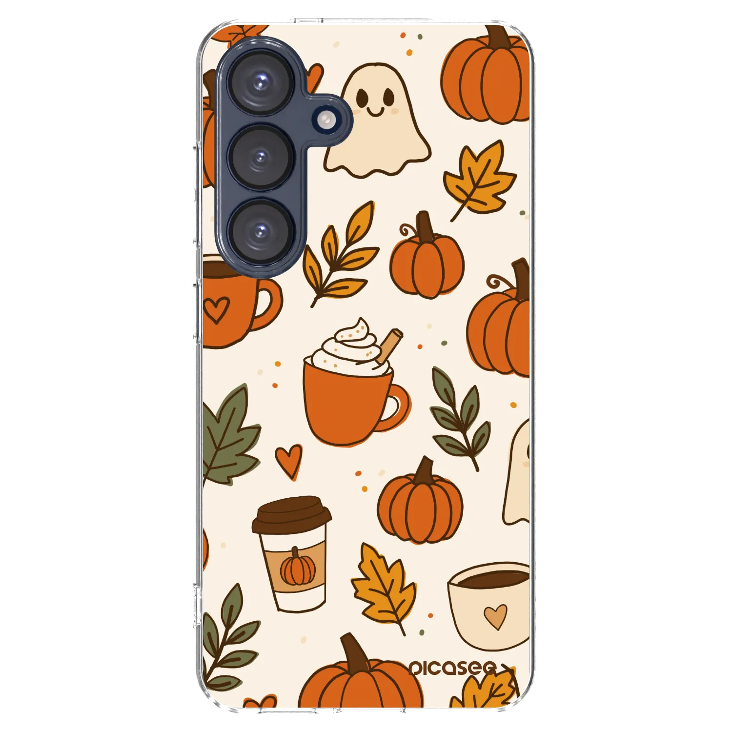 Picasee Samsung Galaxy S25 5G Hülle - Transparentes Silikon - Fall vibes