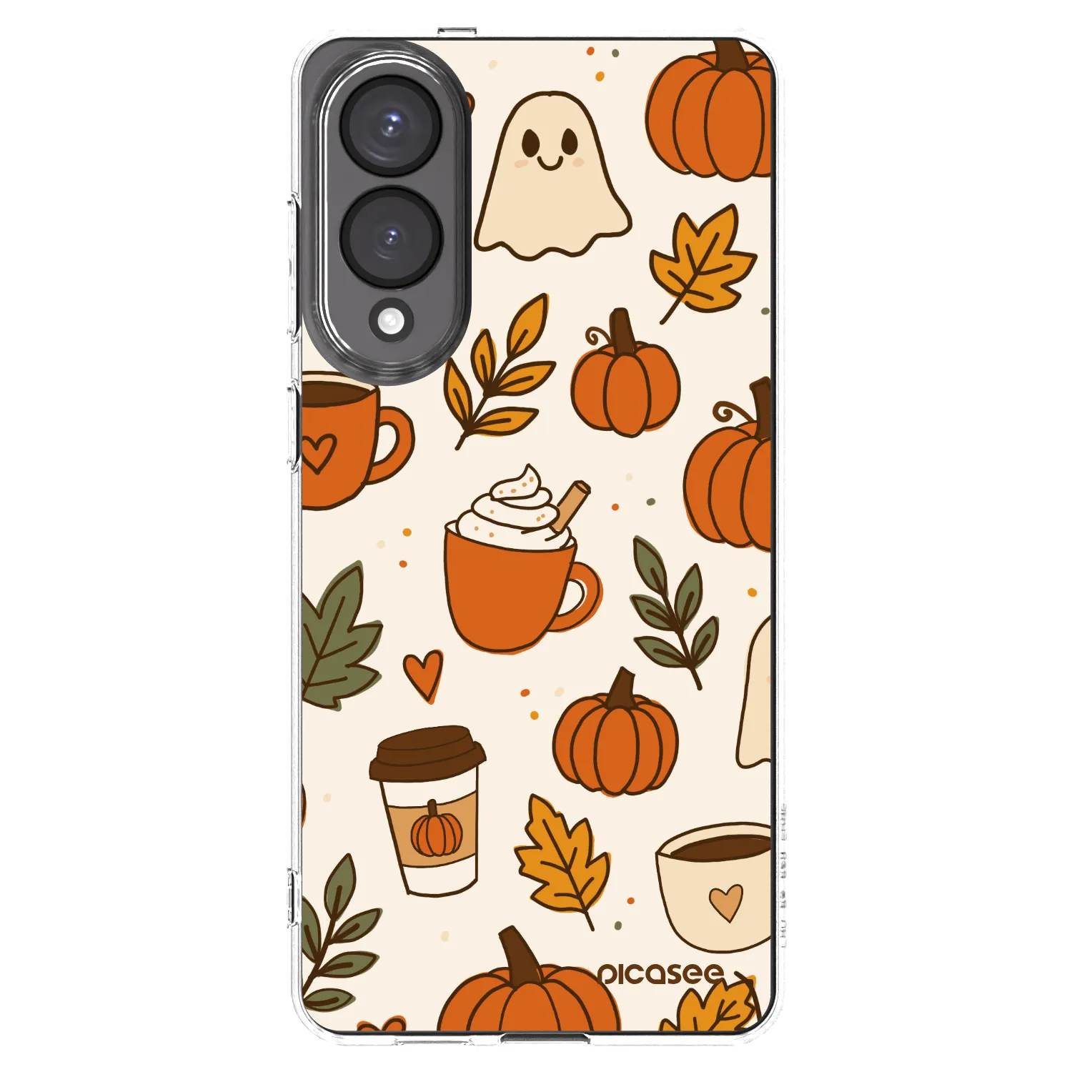 Picasee Samsung Galaxy S25 Edge 5G Hülle - Transparentes Silikon - Fall vibes