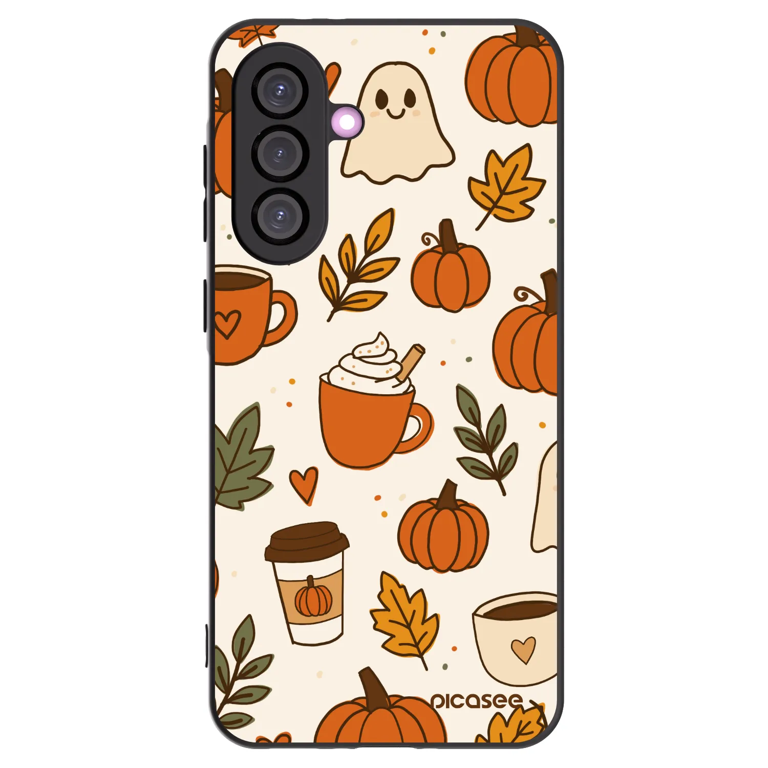Picasee Samsung Galaxy A36 5G Hülle - Schwarzes Silikon - Fall vibes