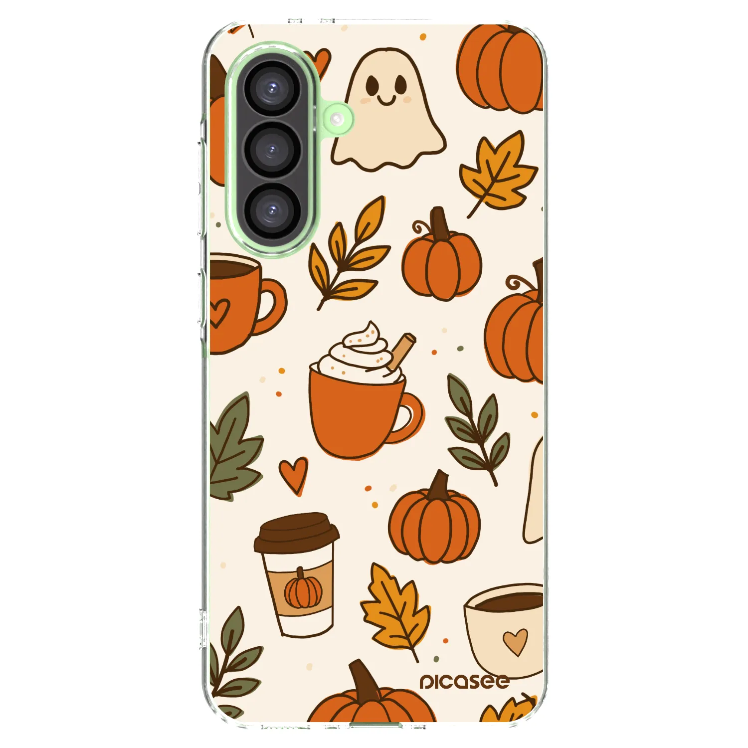 Picasee Samsung Galaxy A26 5G A266B Hülle - Transparentes Silikon - Fall vibes