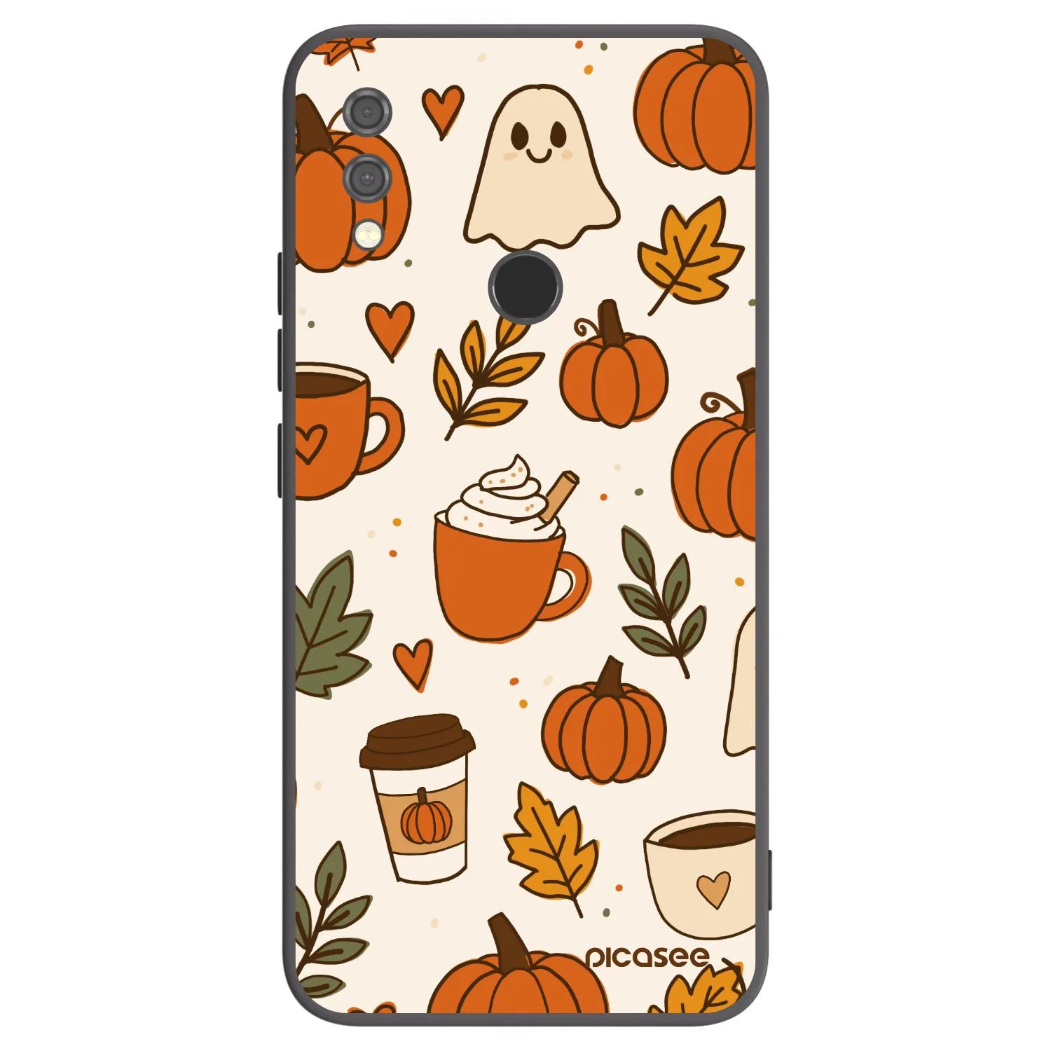 Picasee Xiaomi Redmi Note 7 Hülle - Schwarzes Silikon - Fall vibes