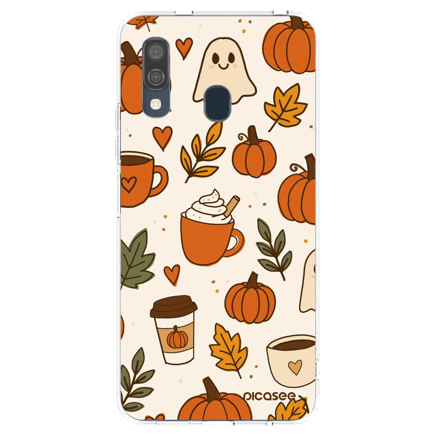 Picasee Samsung Galaxy A40 A405F Hülle - Transparentes Silikon - Fall vibes