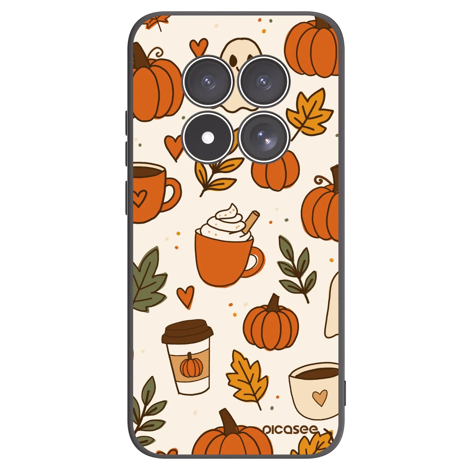 Picasee Xiaomi Redmi Note 15 Pro 4G Hülle - Schwarzes Silikon - Fall vibes