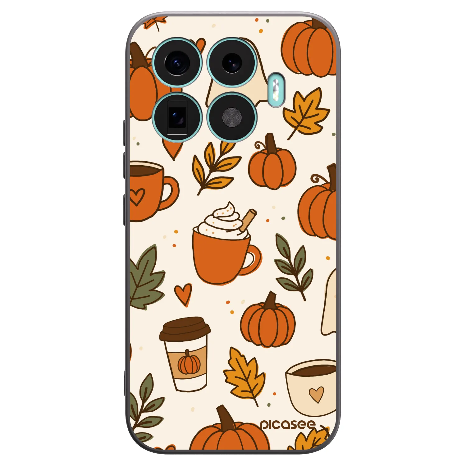 Picasee Xiaomi 17T Hülle - Schwarzes Silikon - Fall vibes