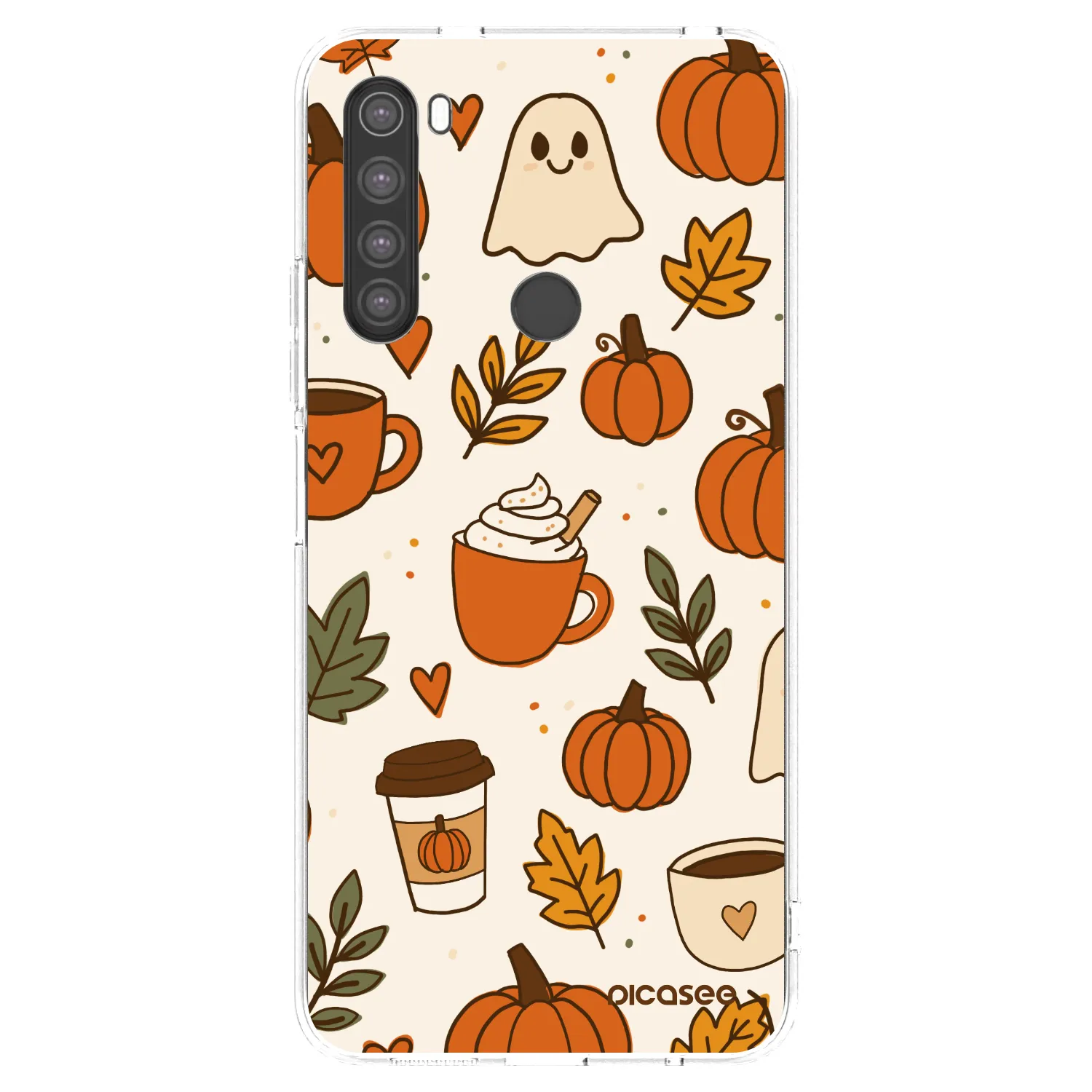 Picasee Xiaomi Redmi Note 8 Hülle - Transparentes Silikon - Fall vibes