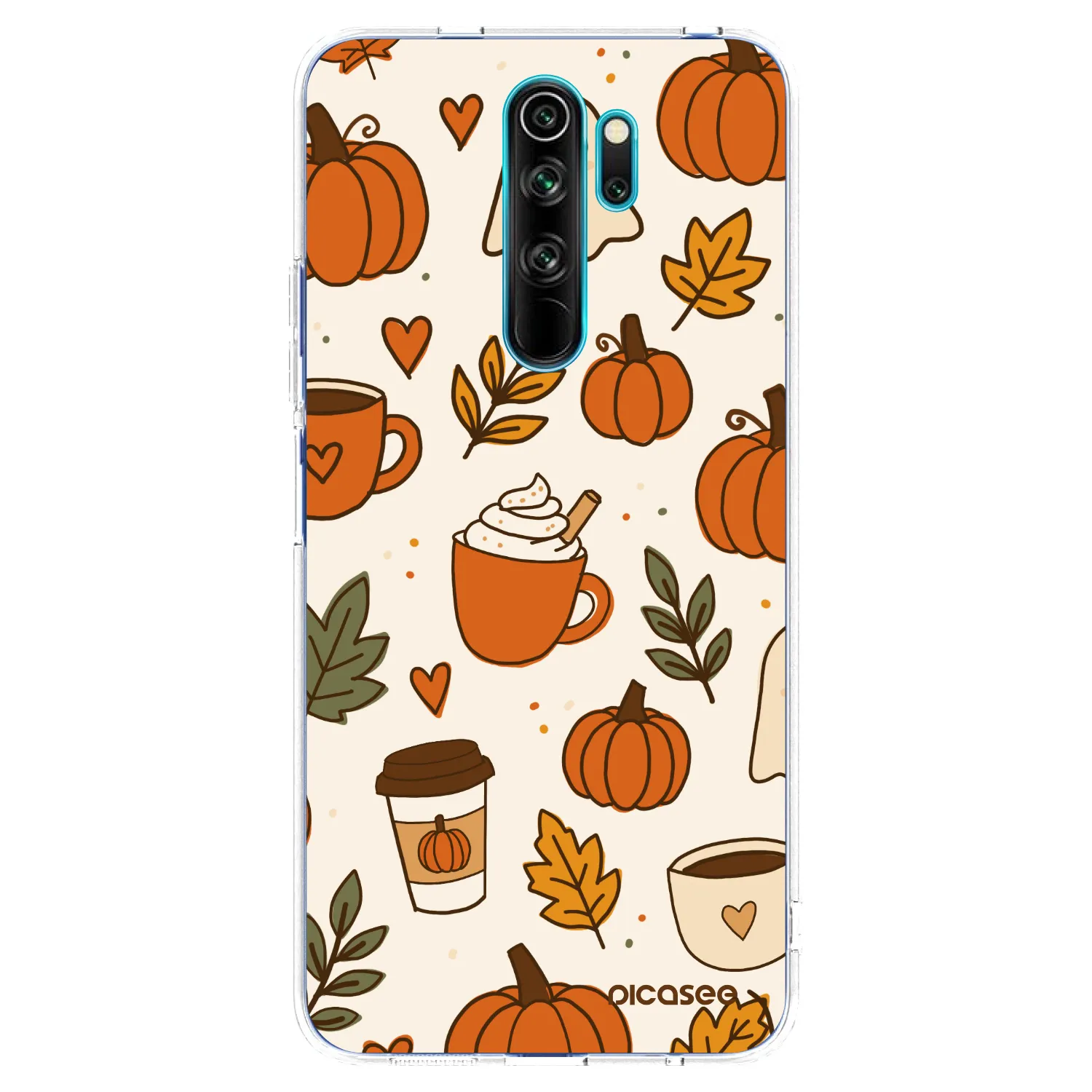 Picasee Xiaomi Redmi Note 8 Pro Hülle - Transparentes Silikon - Fall vibes