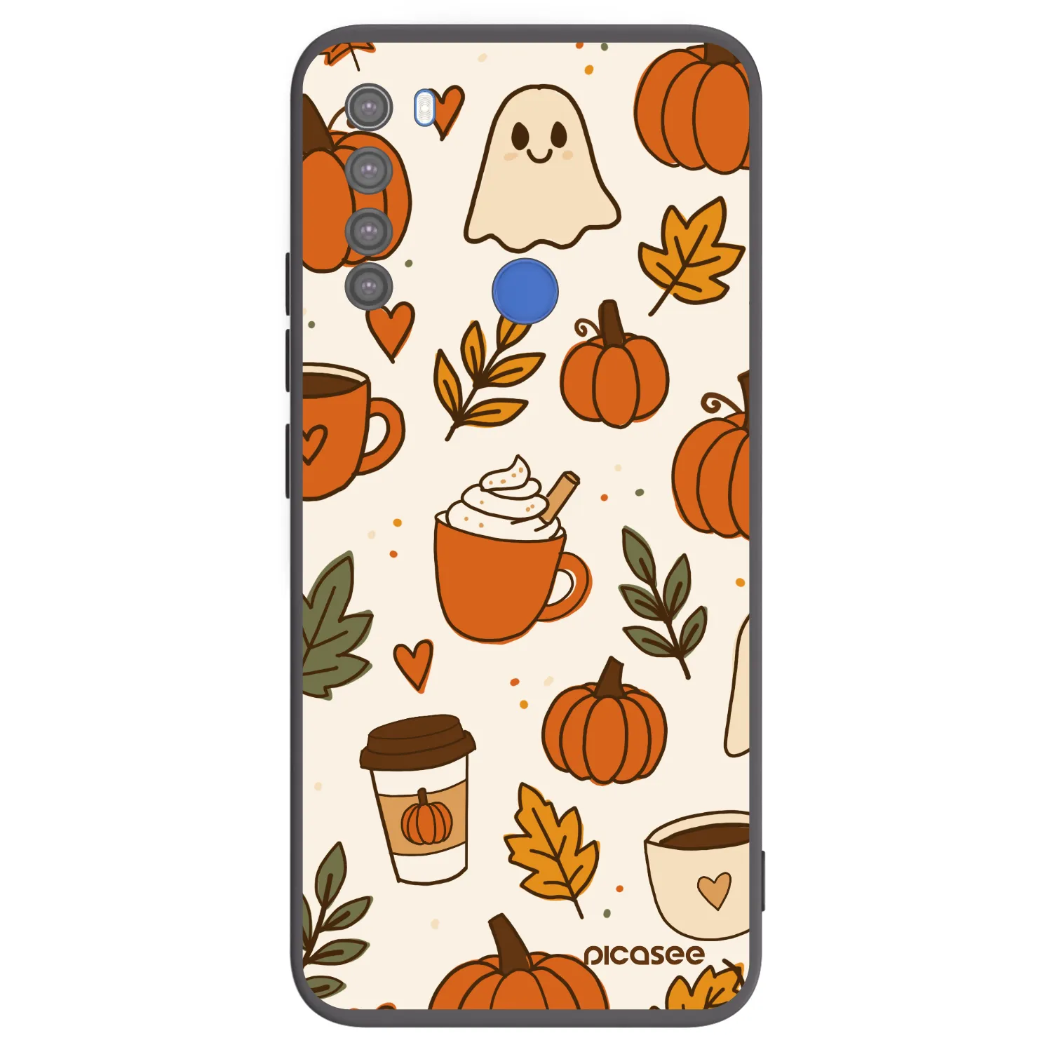 Picasee Xiaomi Redmi Note 8T Hülle - Schwarzes Silikon - Fall vibes