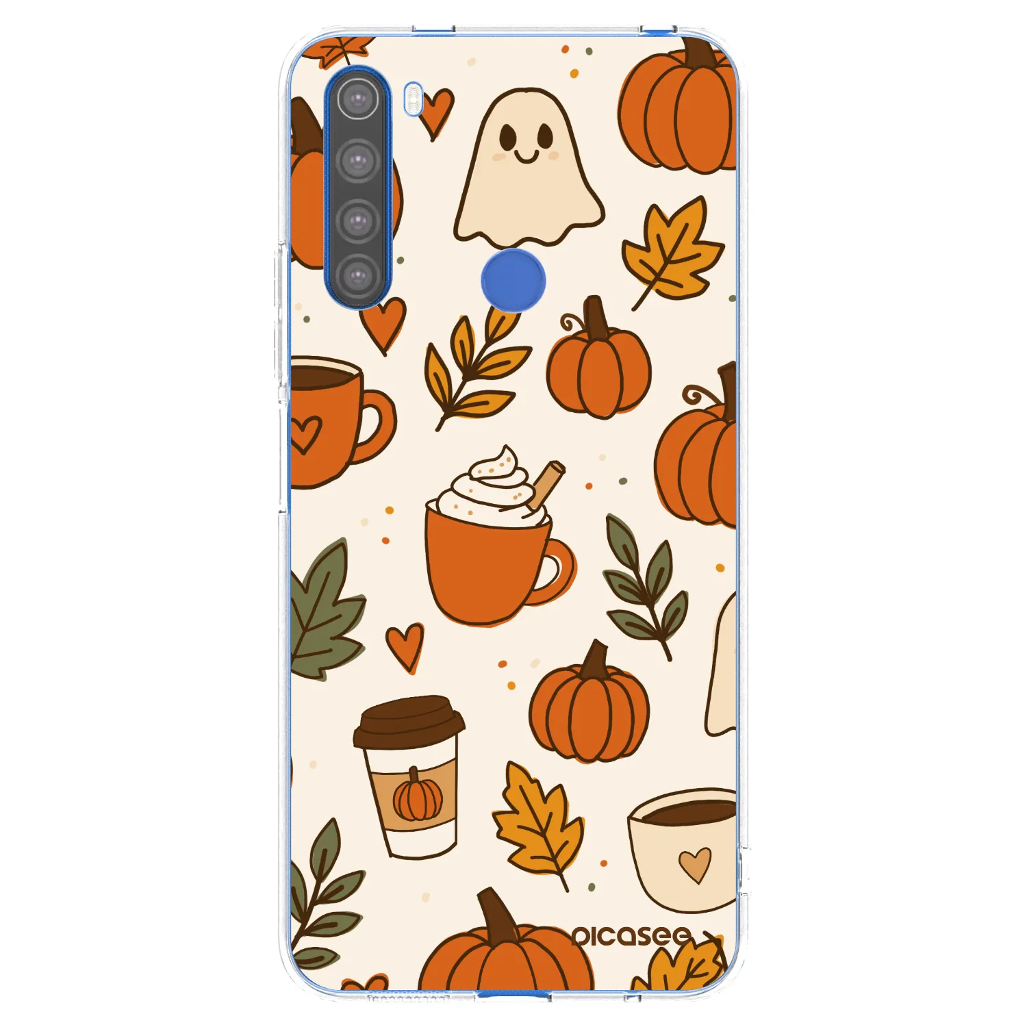 Picasee Xiaomi Redmi Note 8T Hülle - Transparentes Silikon - Fall vibes