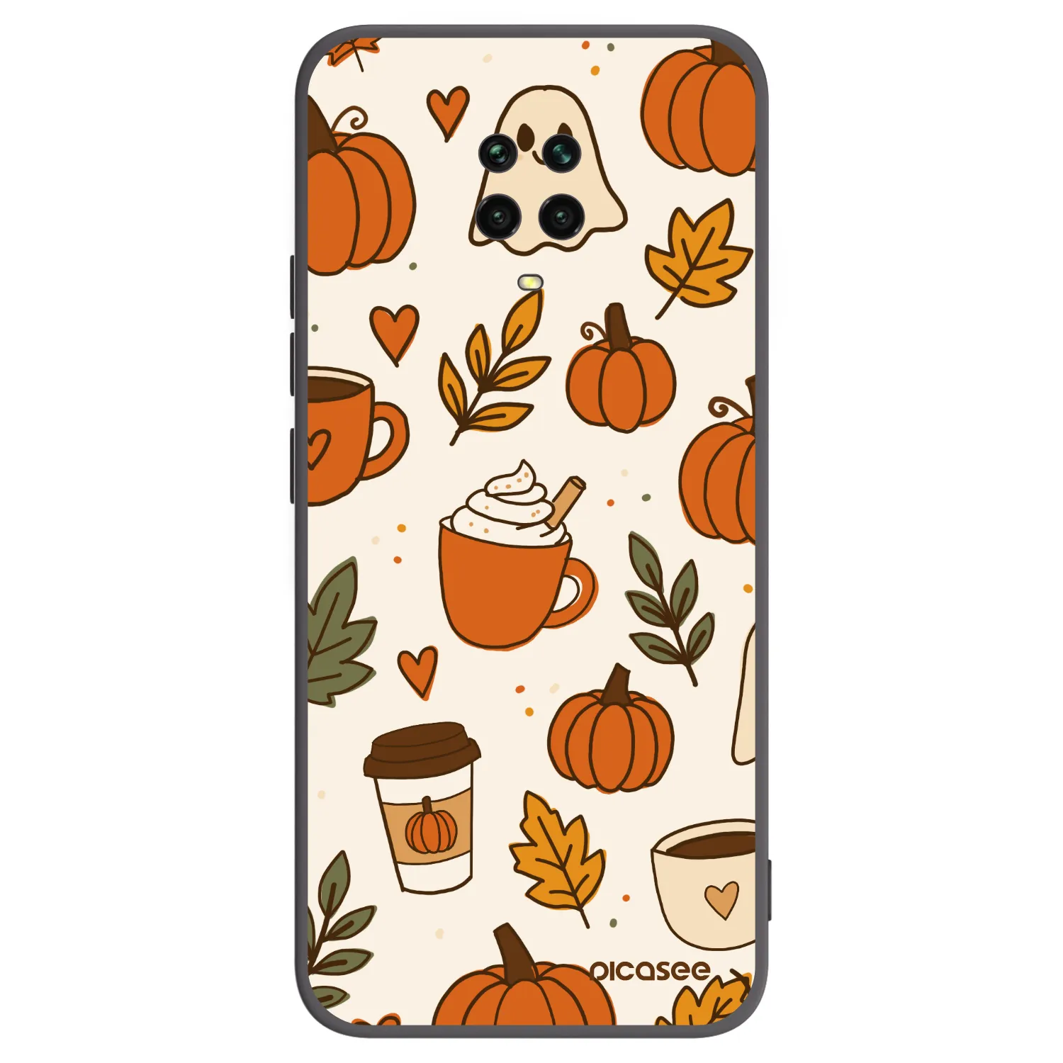 Picasee Xiaomi Redmi Note 9 Pro Hülle - Schwarzes Silikon - Fall vibes
