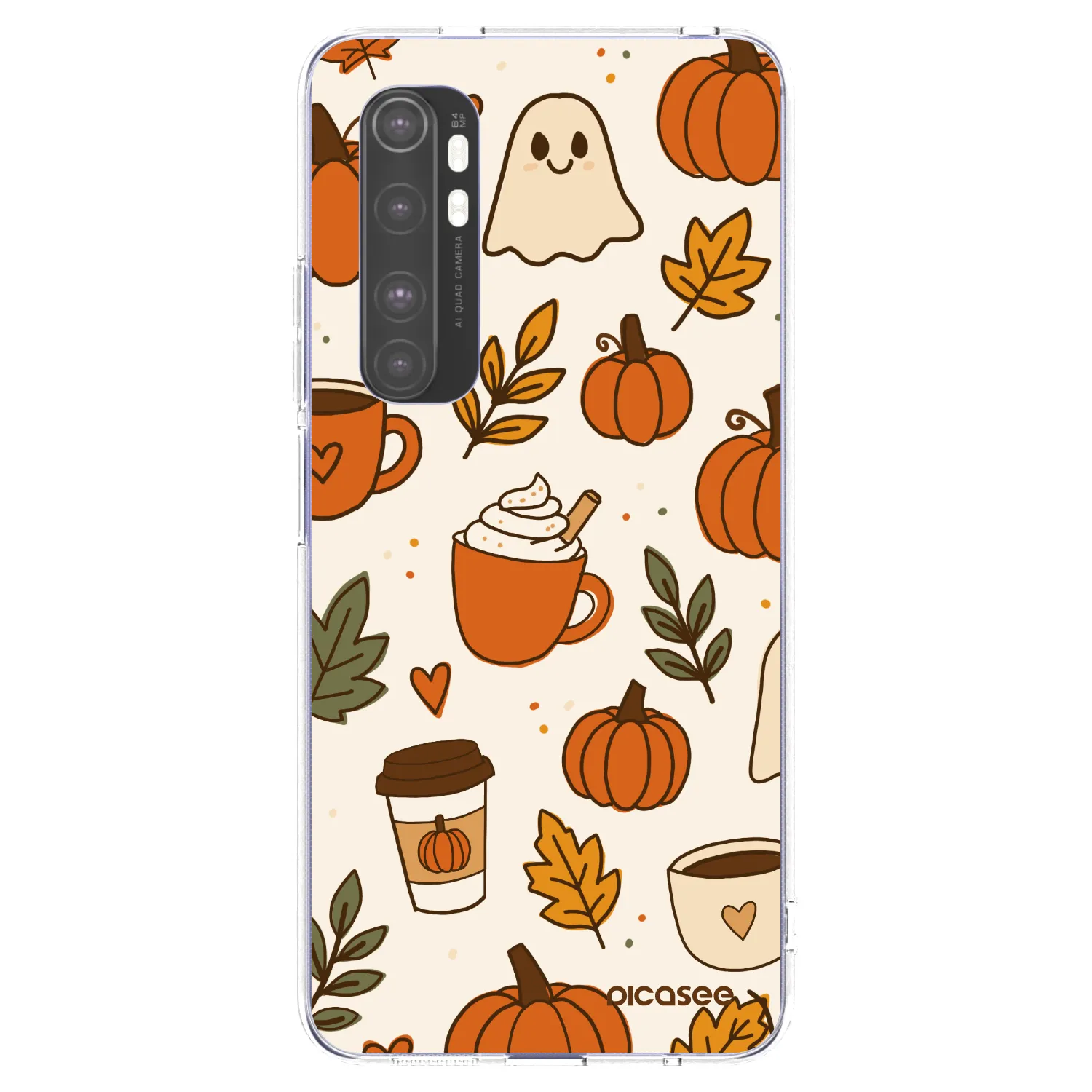 Picasee Xiaomi Mi Note 10 Lite Hülle - Transparentes Silikon - Fall vibes
