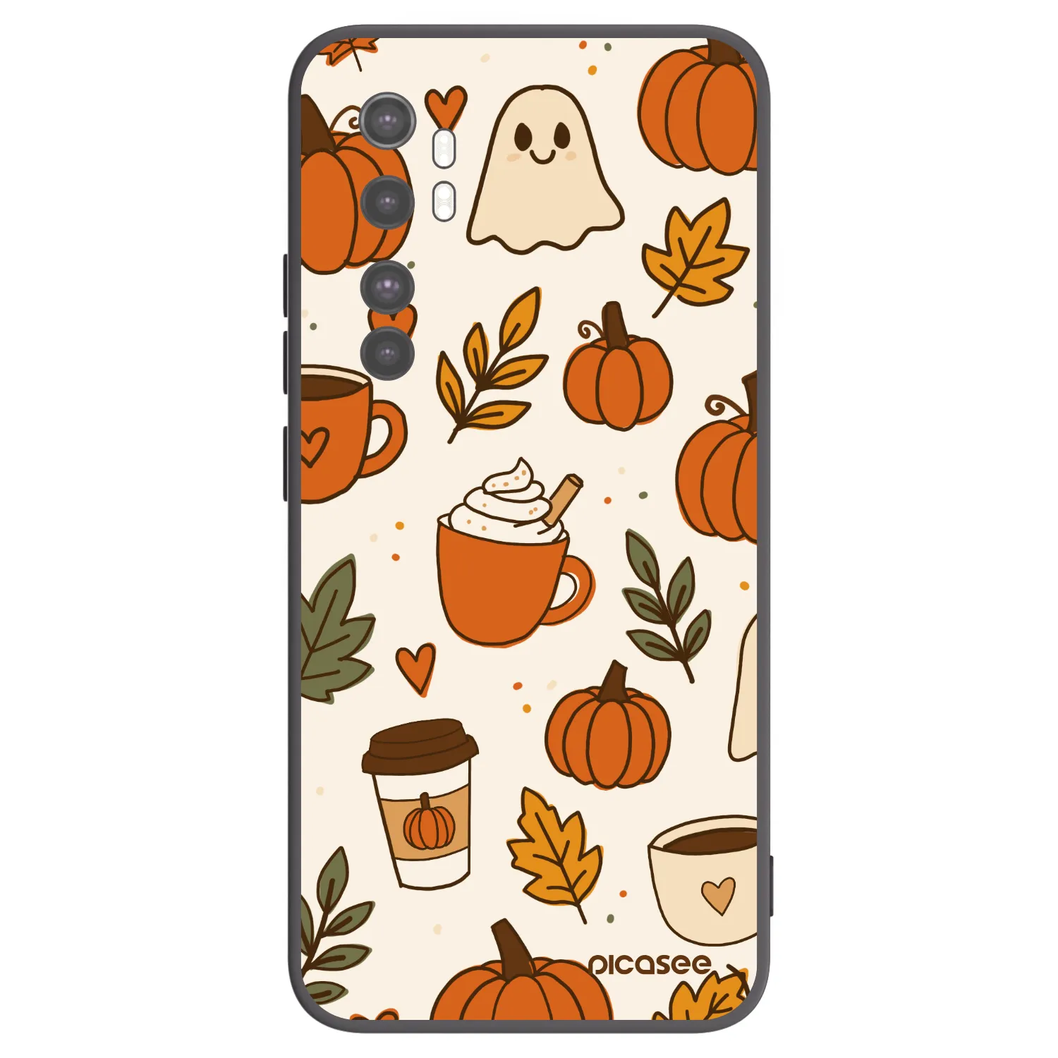 Picasee Xiaomi Mi Note 10 Lite Hülle - Schwarzes Silikon - Fall vibes