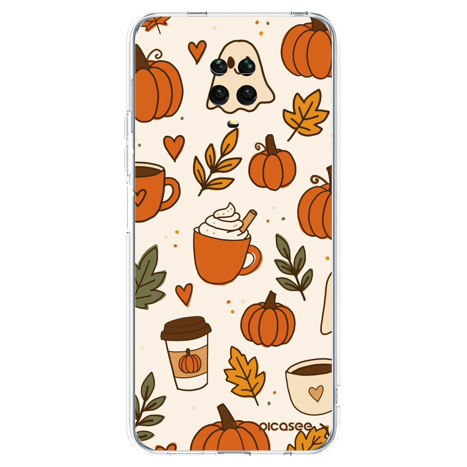 Picasee Xiaomi Redmi Note 9S Hülle - Transparentes Silikon - Fall vibes