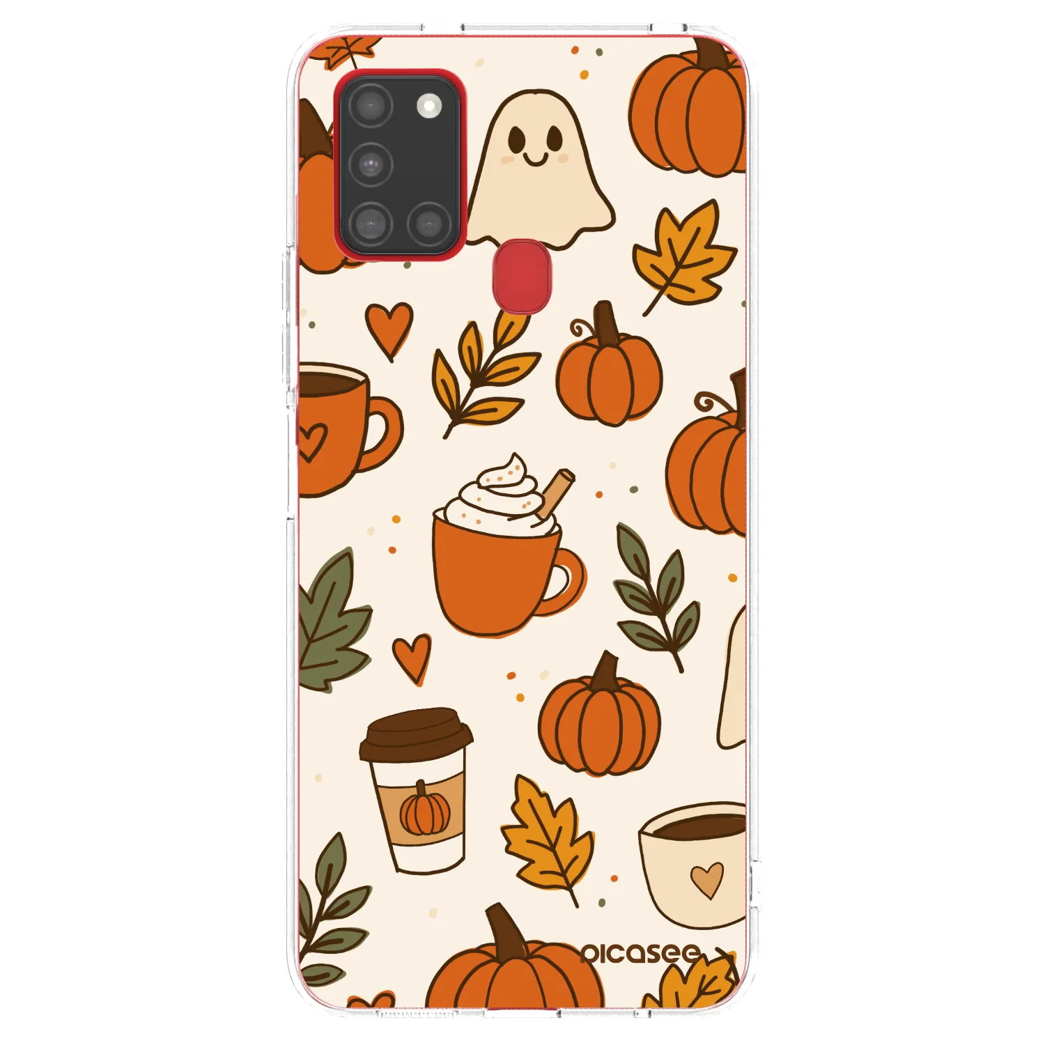 Picasee Samsung Galaxy A21s Hülle - Transparentes Silikon - Fall vibes