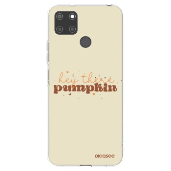 Picasee Realme C21Y Hülle - Transparentes Silikon - Hey there pumpkin