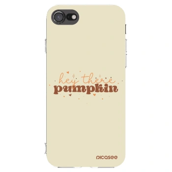 Picasee Apple iPhone 7 Hülle - Transparentes Silikon - Hey there pumpkin