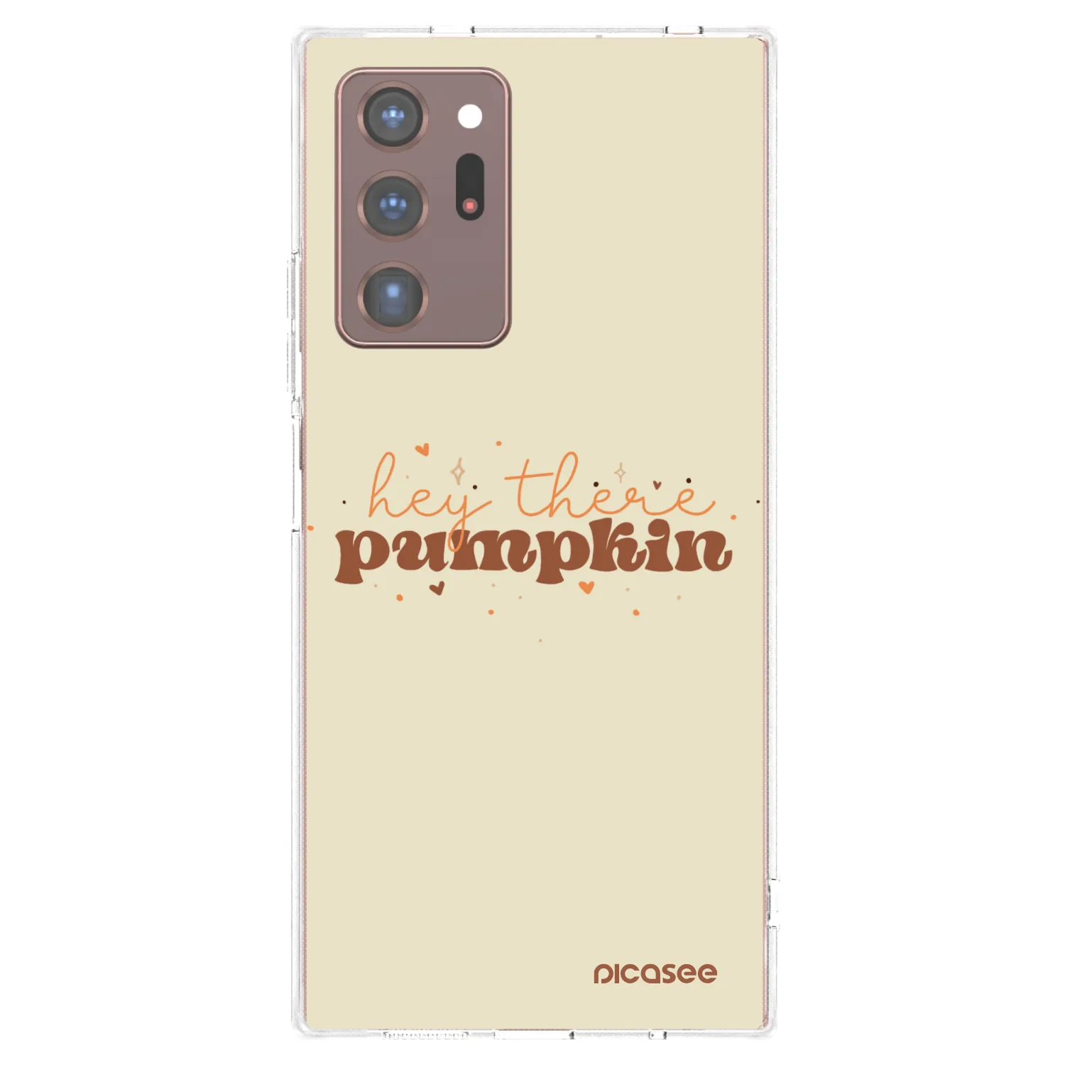 Picasee Samsung Galaxy Note 20 Ultra Hülle - Transparentes Silikon - Hey there pumpkin