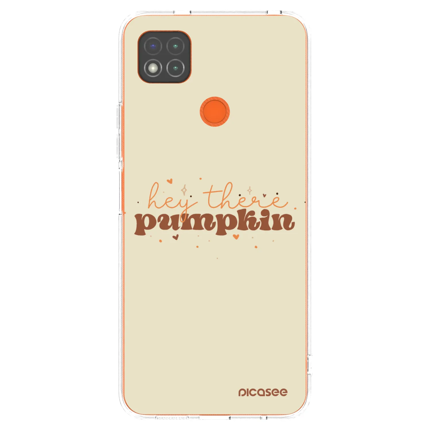 Picasee Xiaomi Redmi 9C Hülle - Transparentes Silikon - Hey there pumpkin