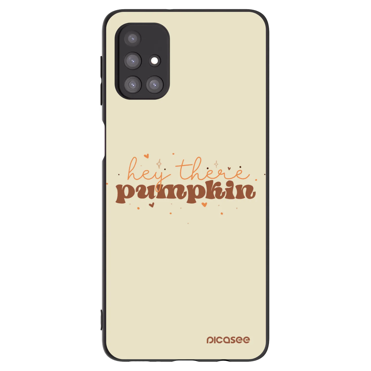 Picasee Samsung Galaxy M31s Hülle - Schwarzes Silikon - Hey there pumpkin