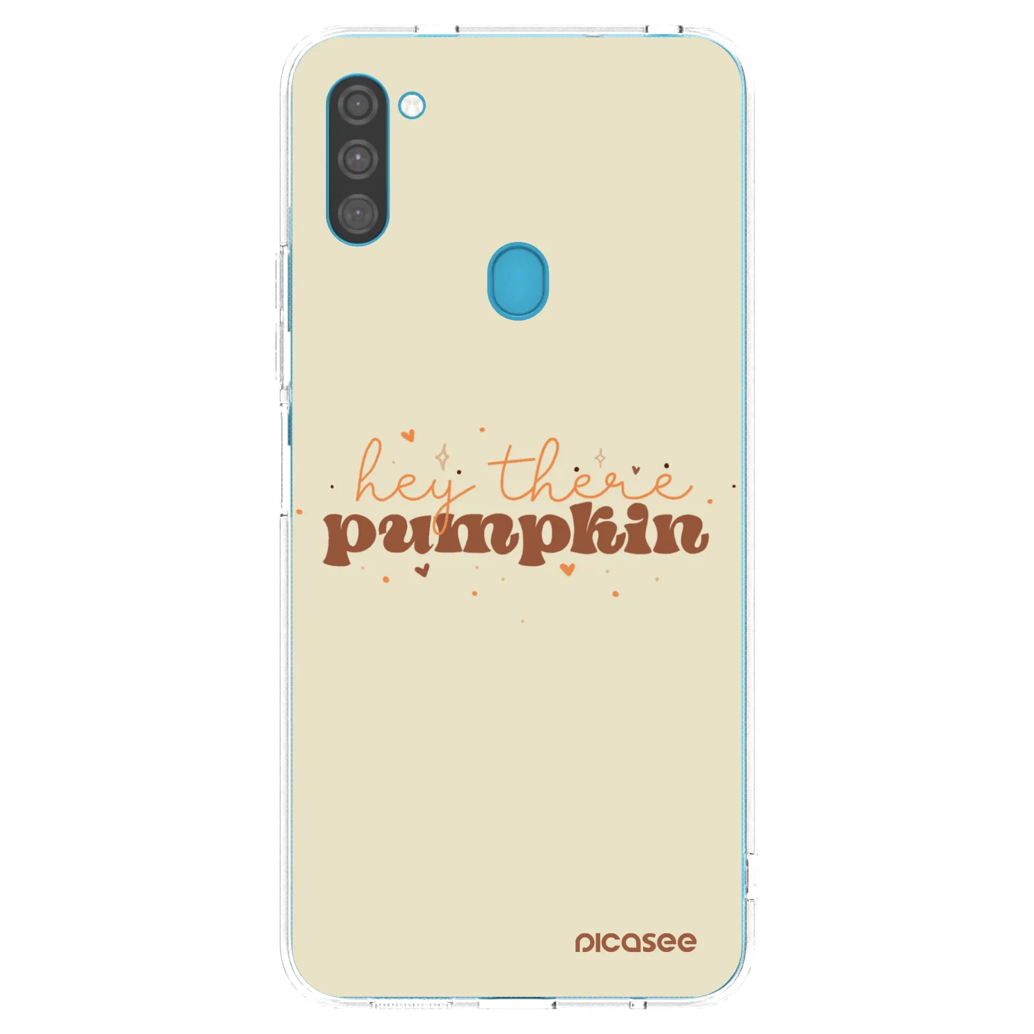 Picasee Samsung Galaxy M11 Hülle - Transparentes Silikon - Hey there pumpkin