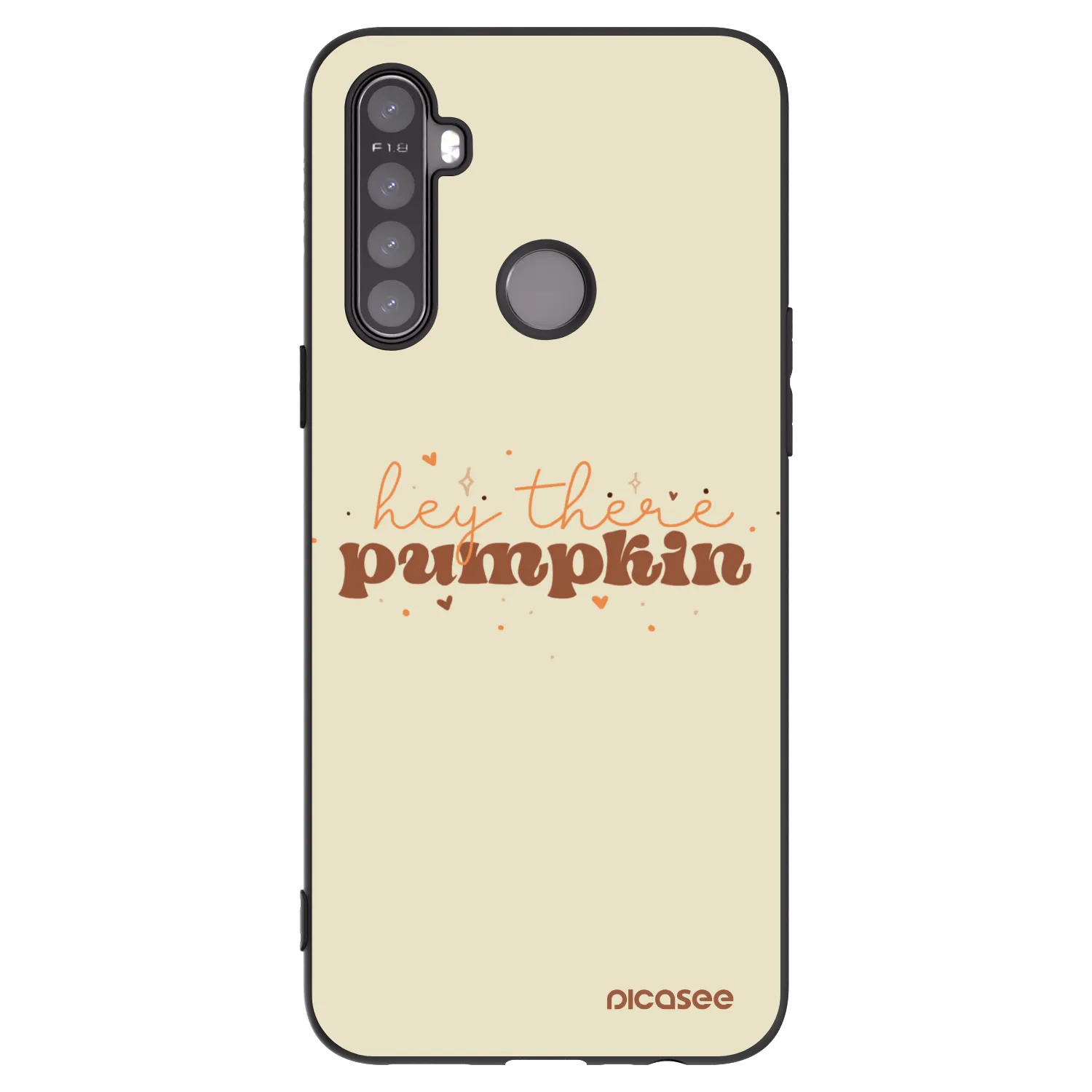 Picasee Realme 6i Hülle - Schwarzes Silikon - Hey there pumpkin