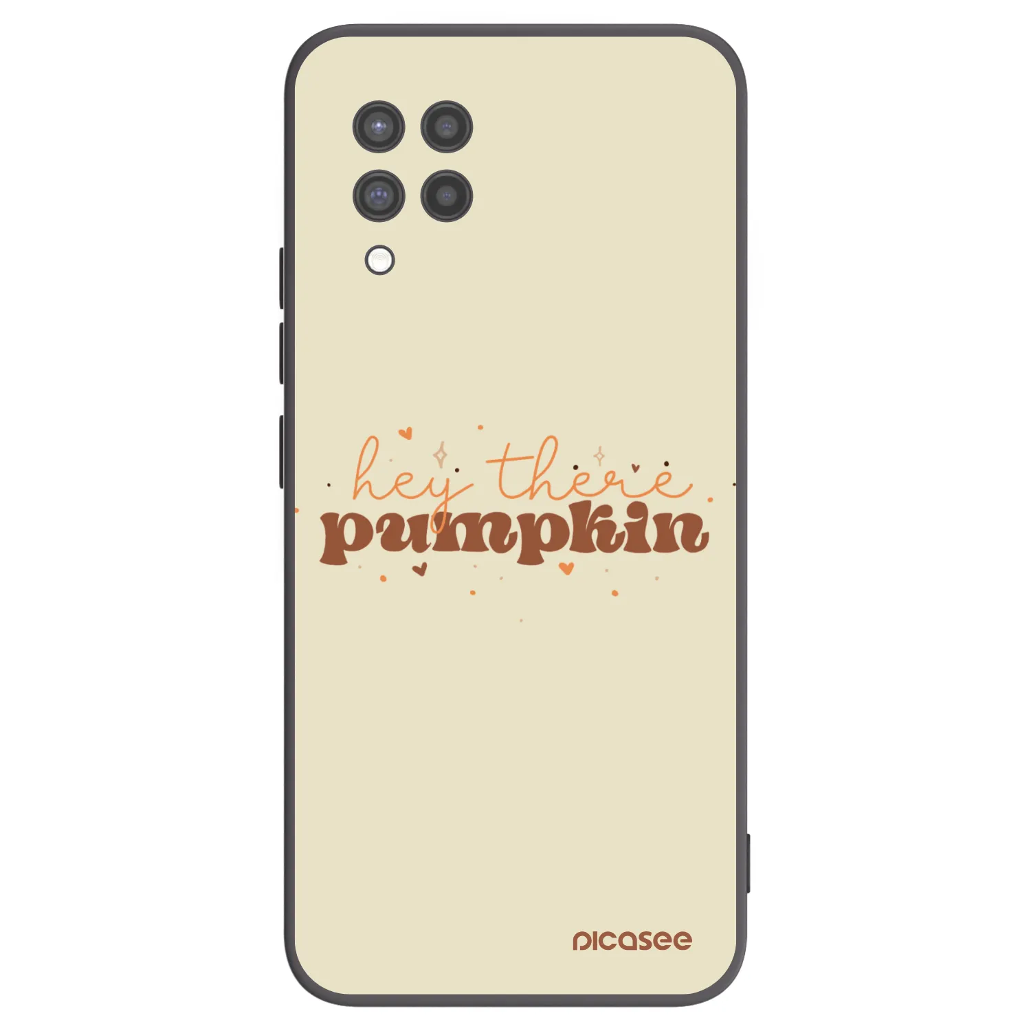 Picasee Samsung Galaxy A42 A426B Hülle - Schwarzes Silikon - Hey there pumpkin
